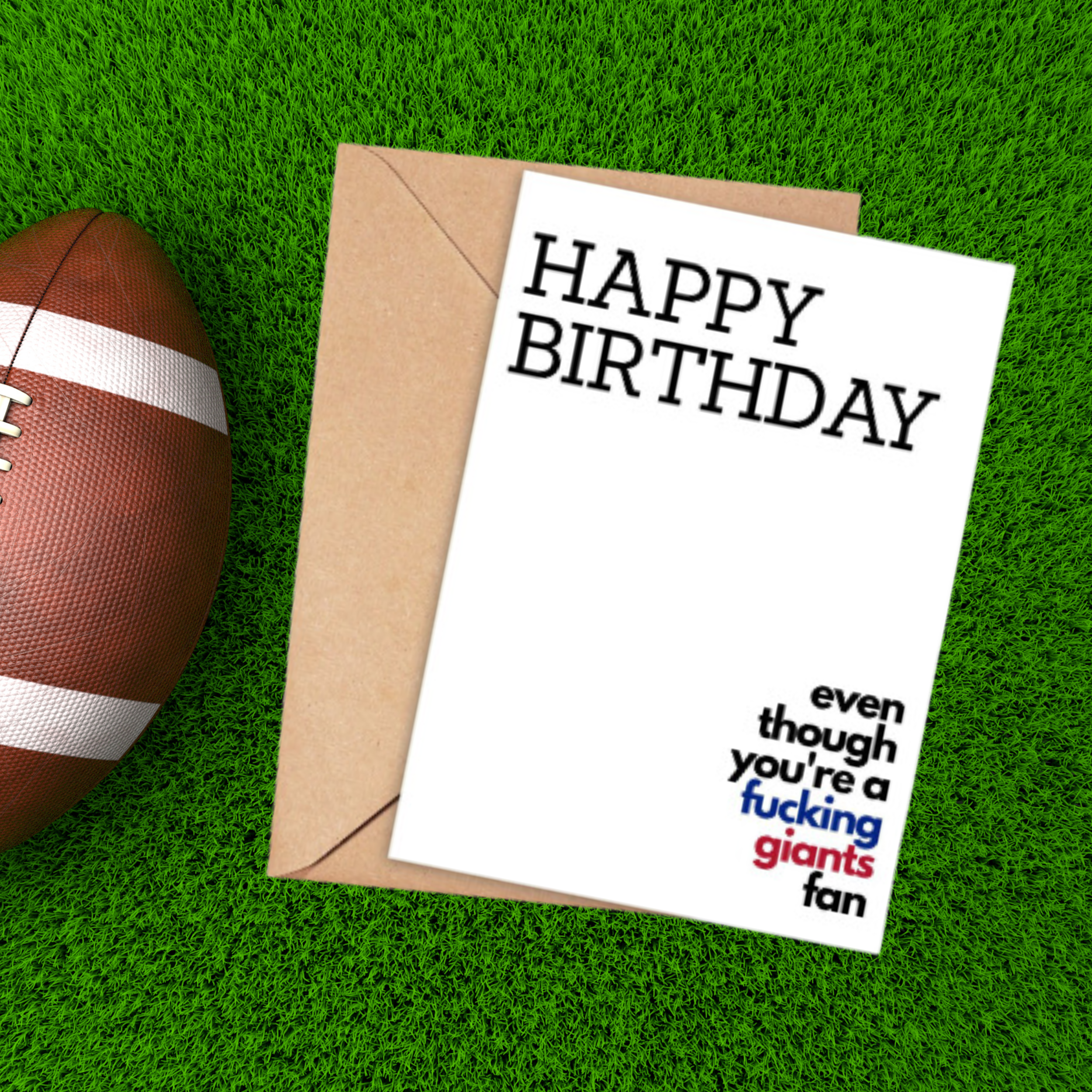 Giants Fan Birthday Card