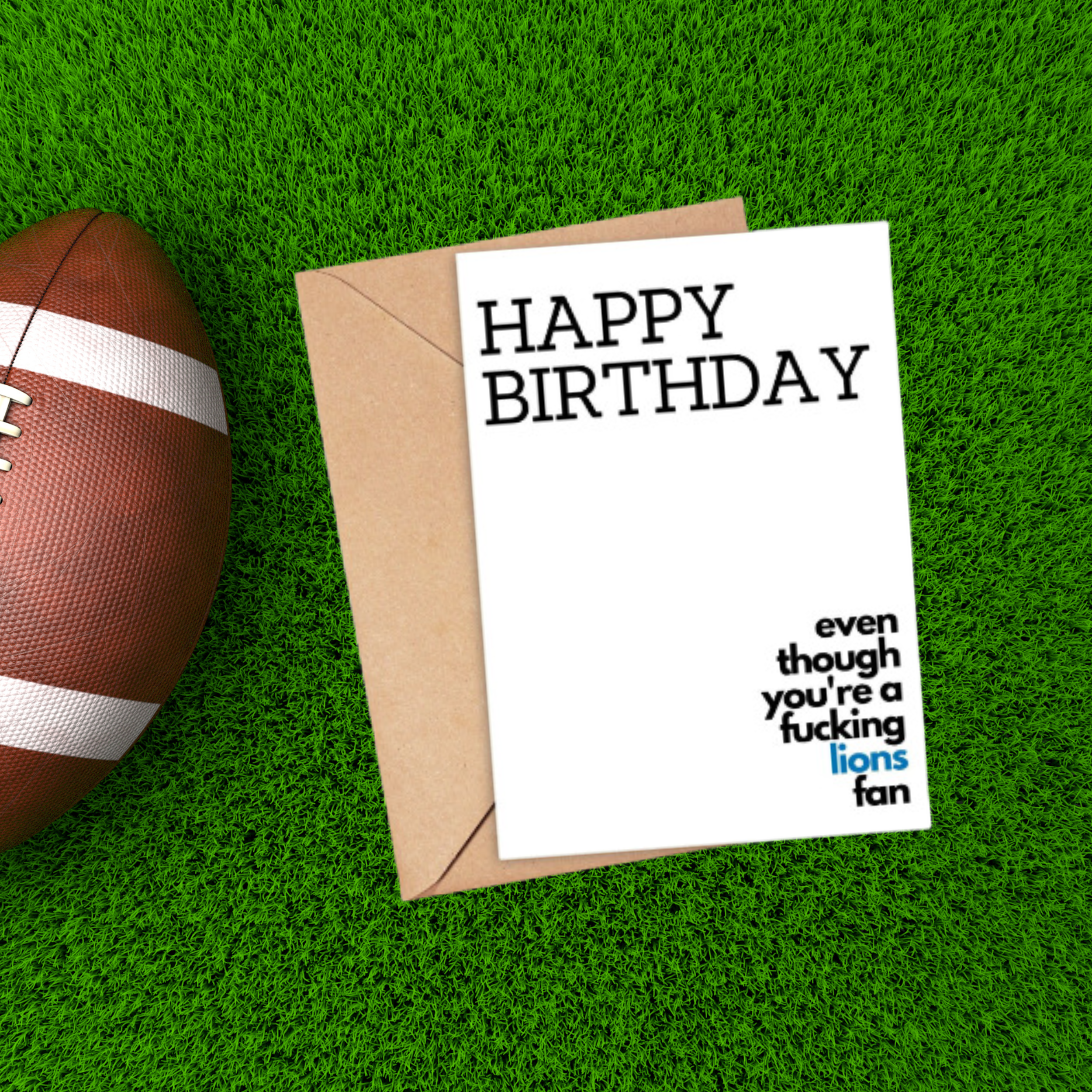 Lions Birthday Card