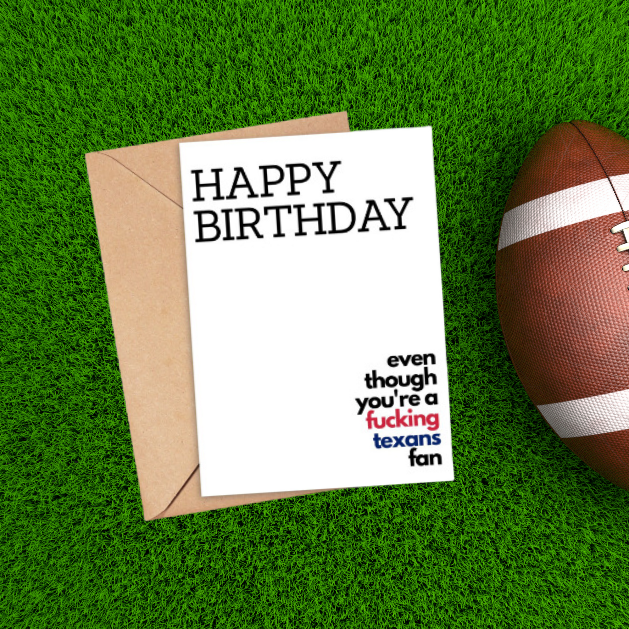 Texans Birthday Card