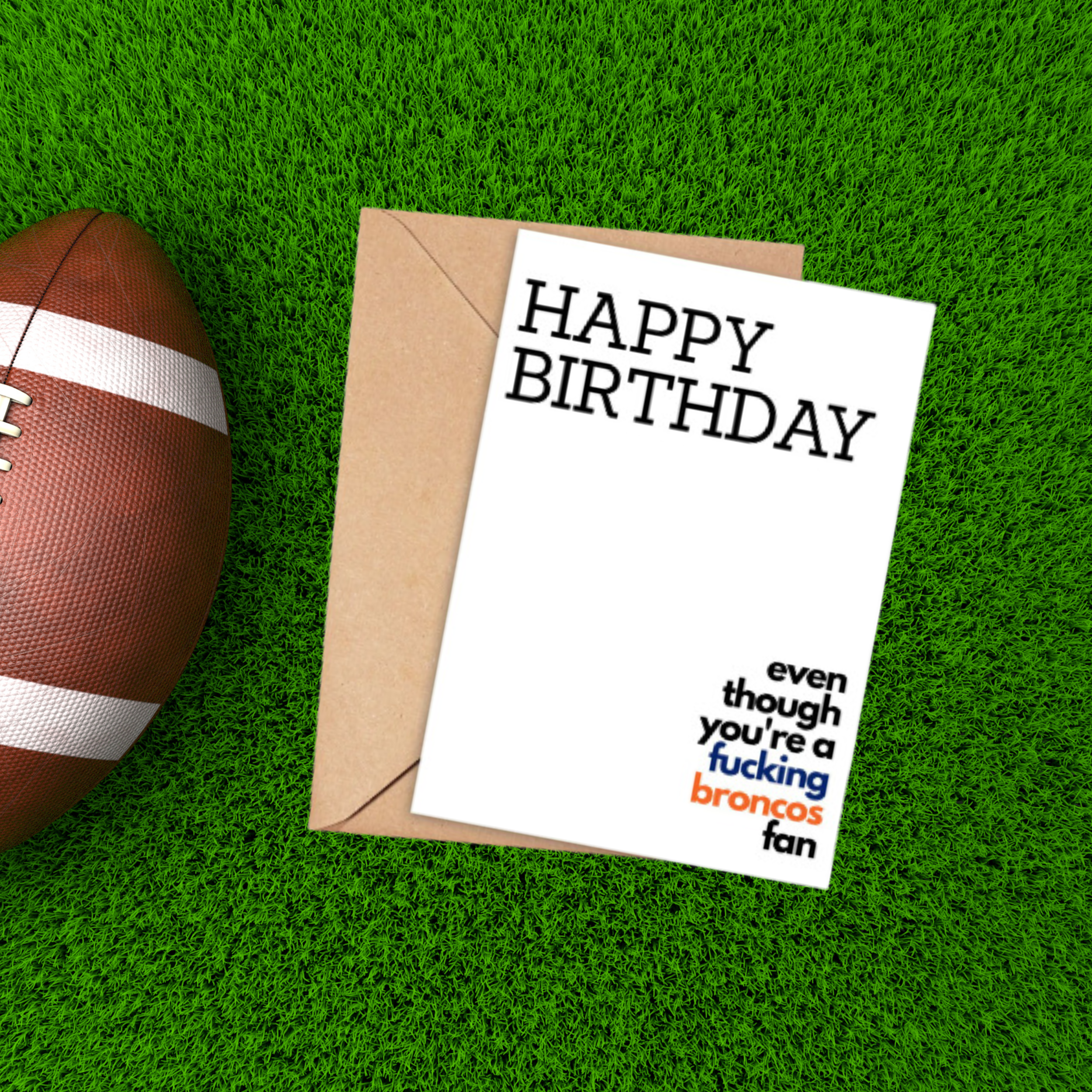 Broncos Birthday Card