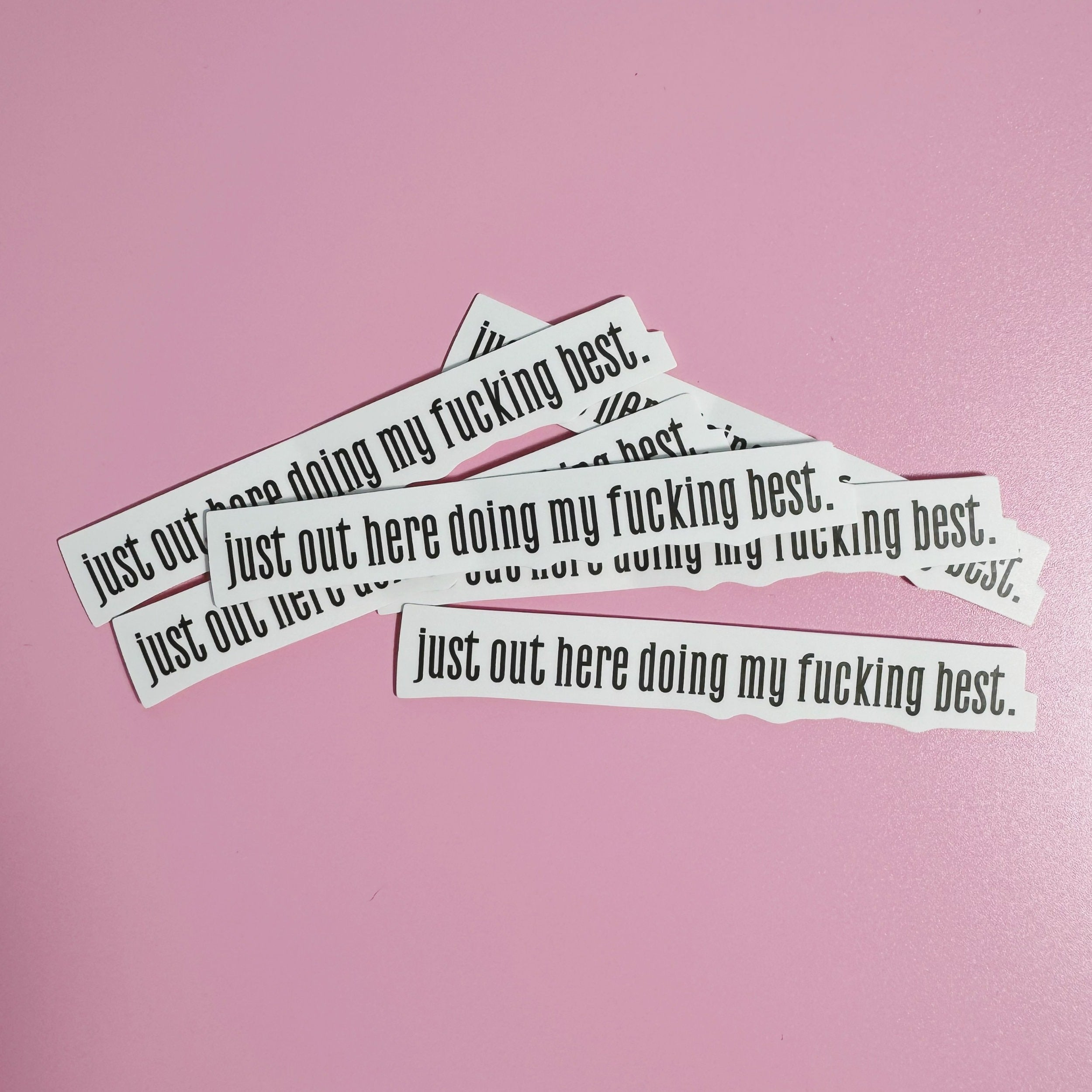 Doing My Best Sticker