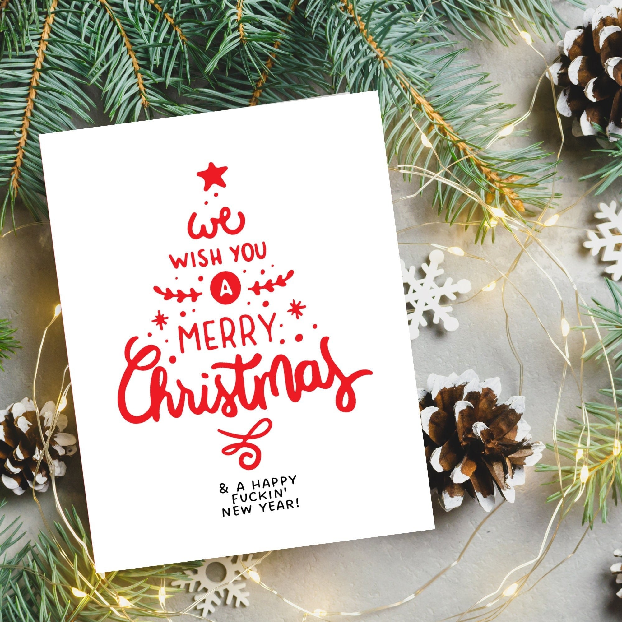 Merry Christmas Happy New Year Card
