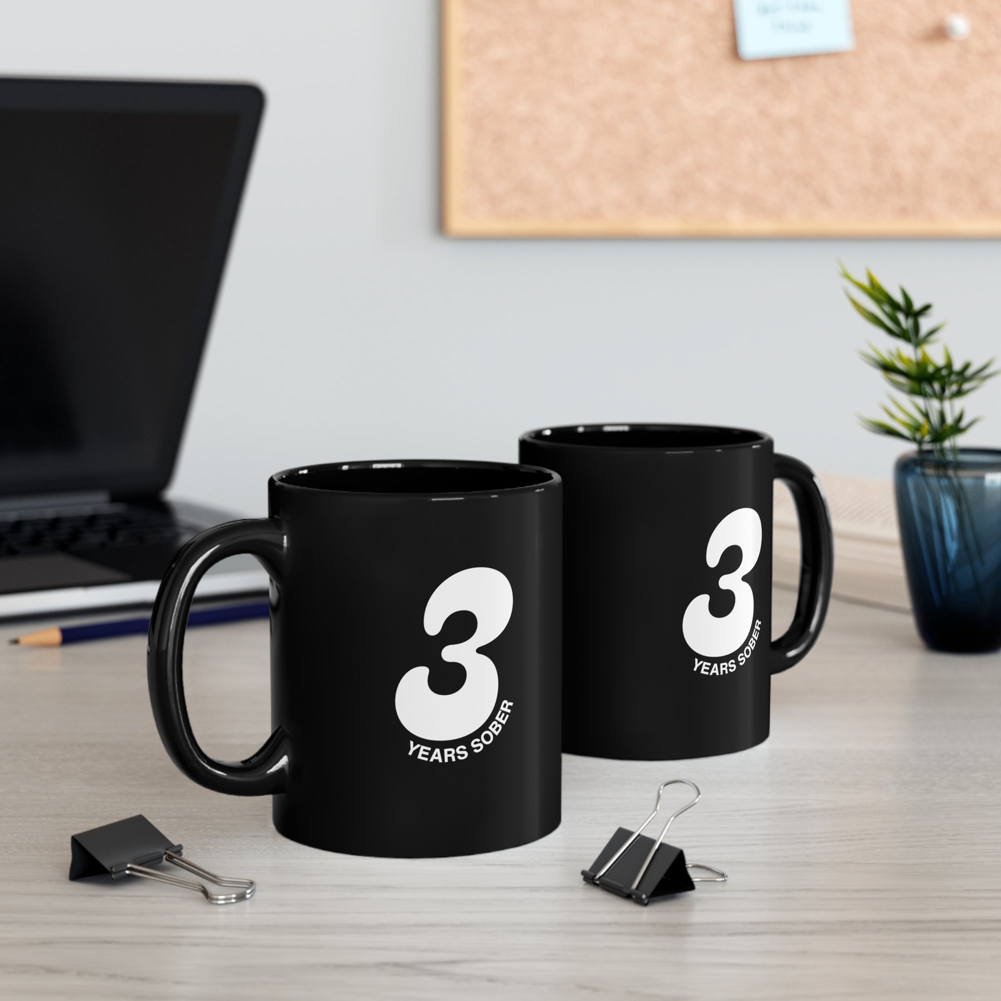 3 Years Sober Sobriety Mug