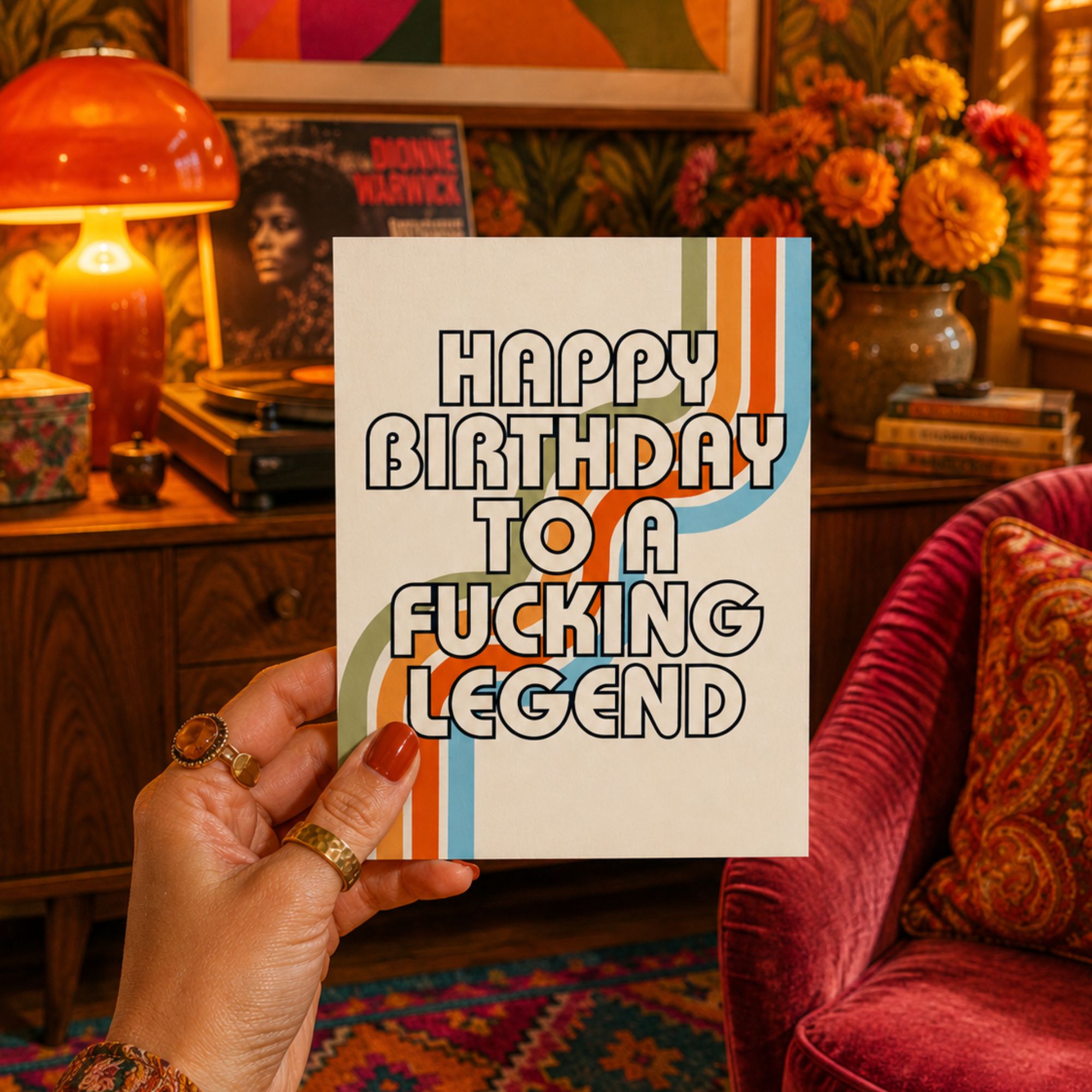 Funny Birthday Card for Him or Her — Happy Birthday Legend A2 Card