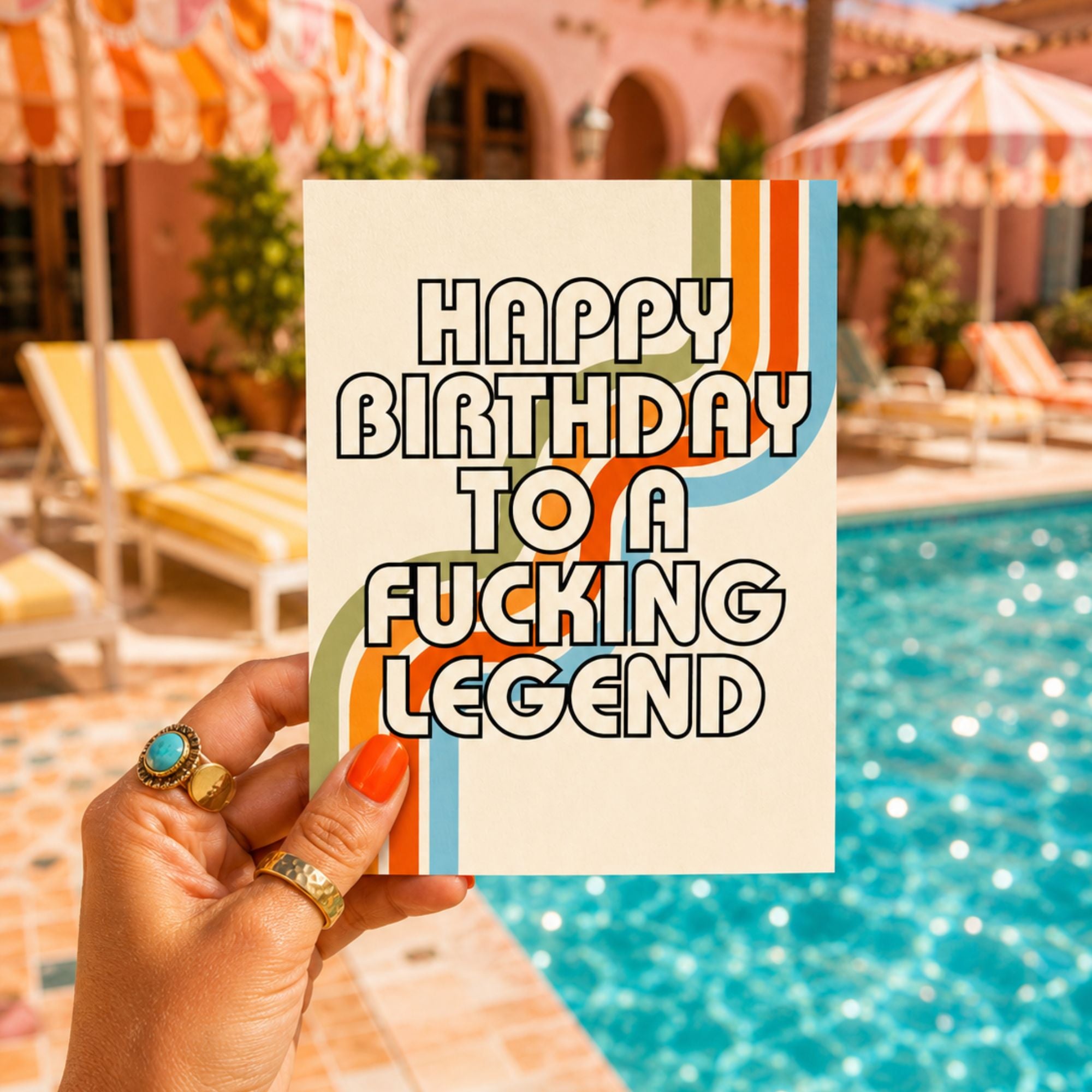 Funny Birthday Card for Him or Her — Happy Birthday Legend A2 Card