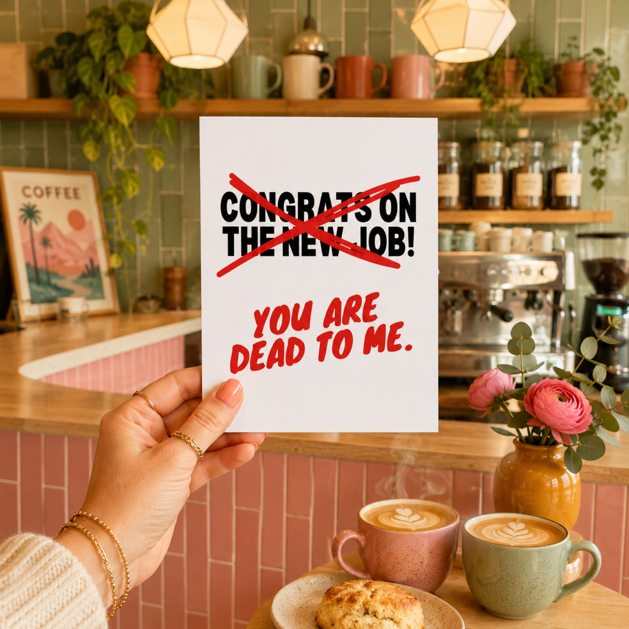 Funny New Job Farewell Card — You Are Dead to Me A2 Card