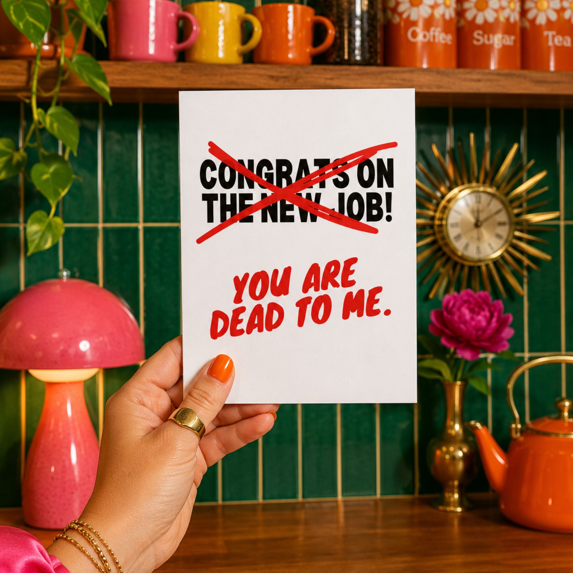 Funny New Job Farewell Card — You Are Dead to Me A2 Card