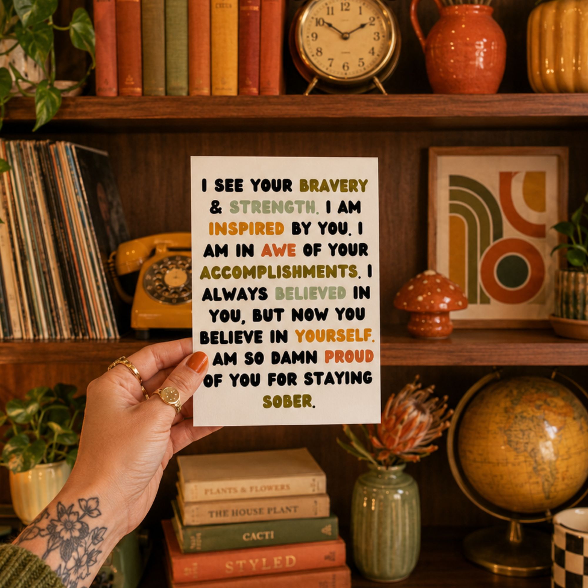 Funny Sobriety Card — I Believe In You A2 Card