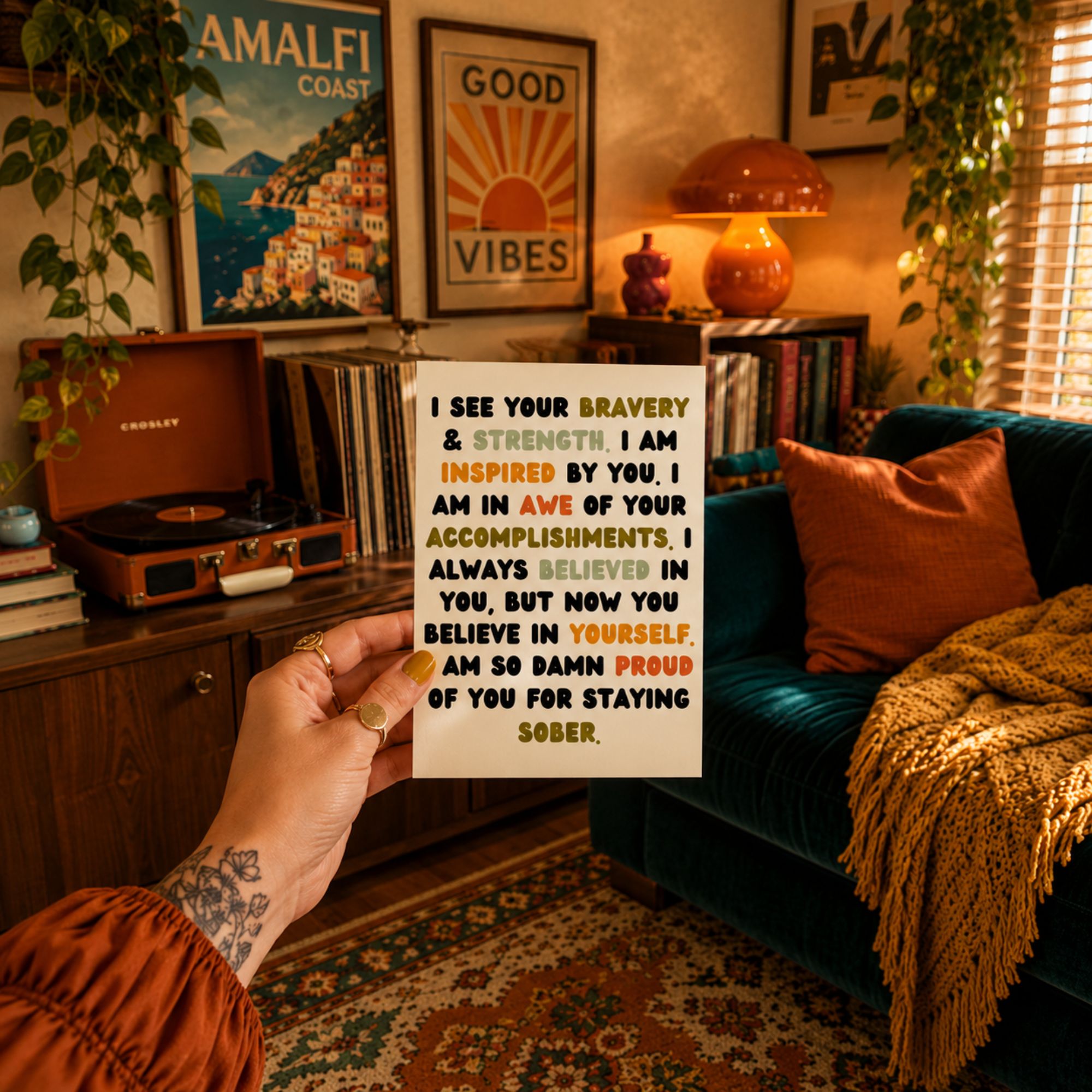 Funny Sobriety Card — I Believe In You A2 Card