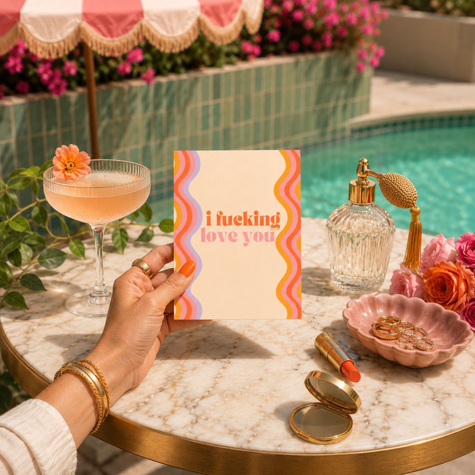 Funny Love Card — I Fucking Love You A2 Card