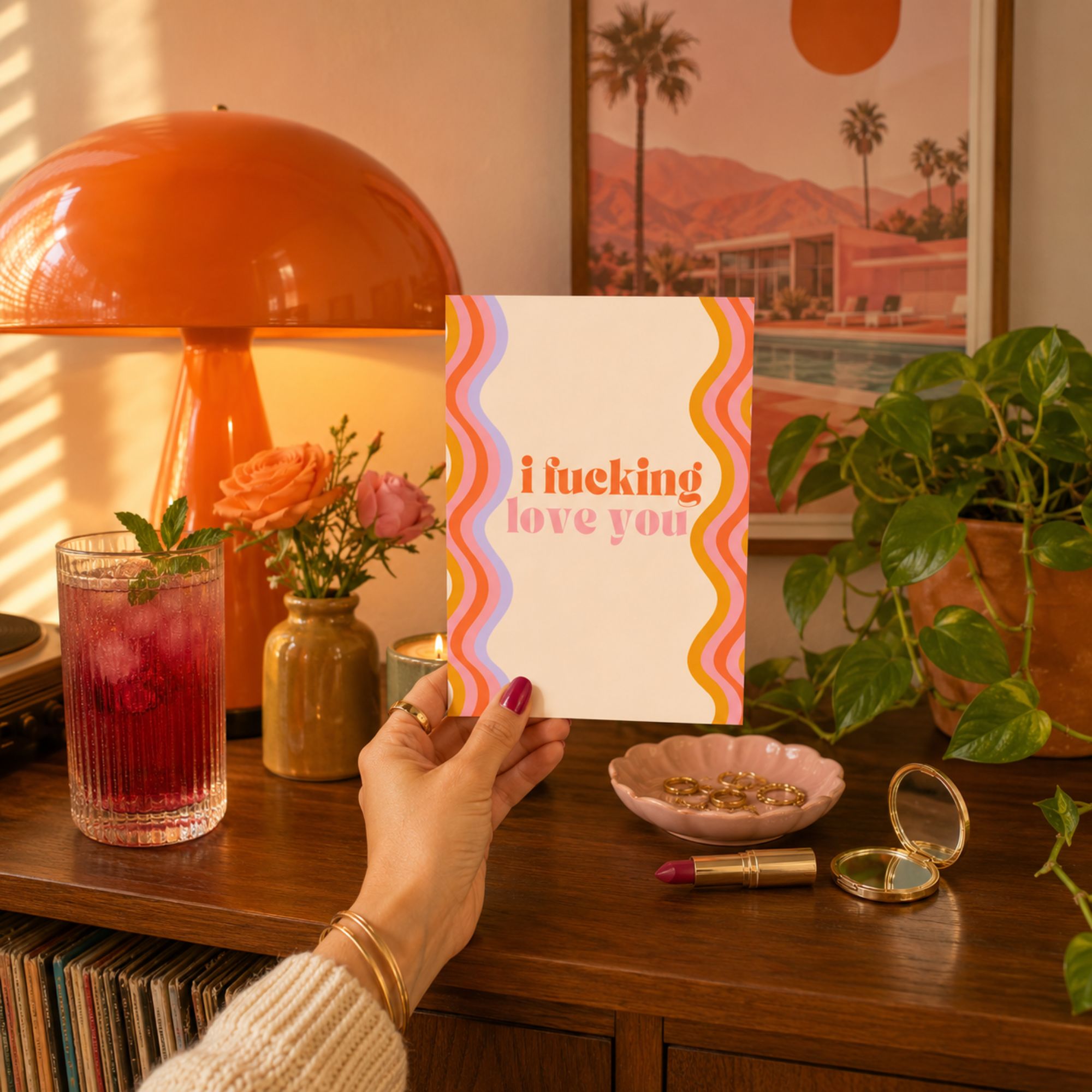 Funny Love Card — I Fucking Love You A2 Card