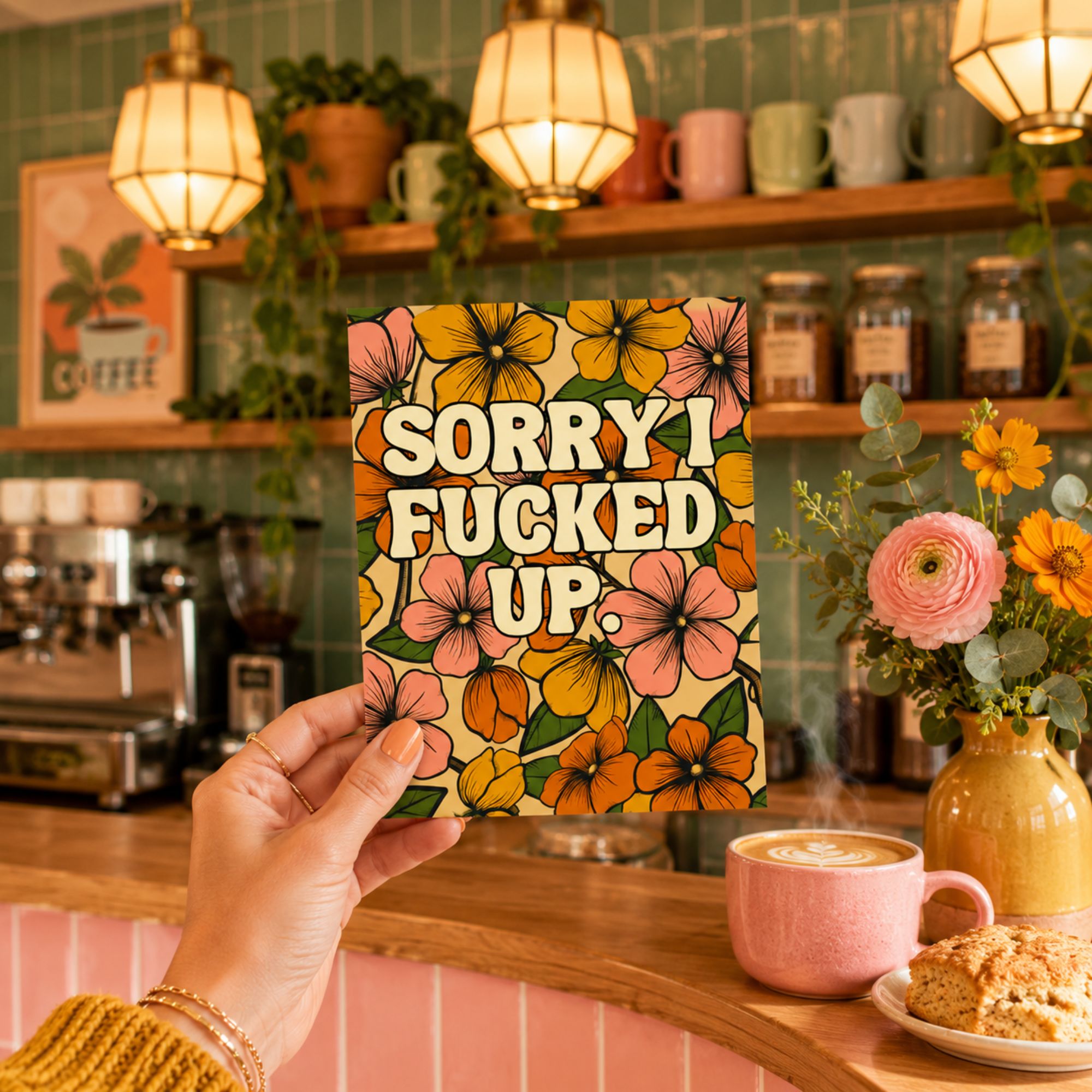 Funny Apology Card — Sorry I Fucked Up Bold Version A2 Card