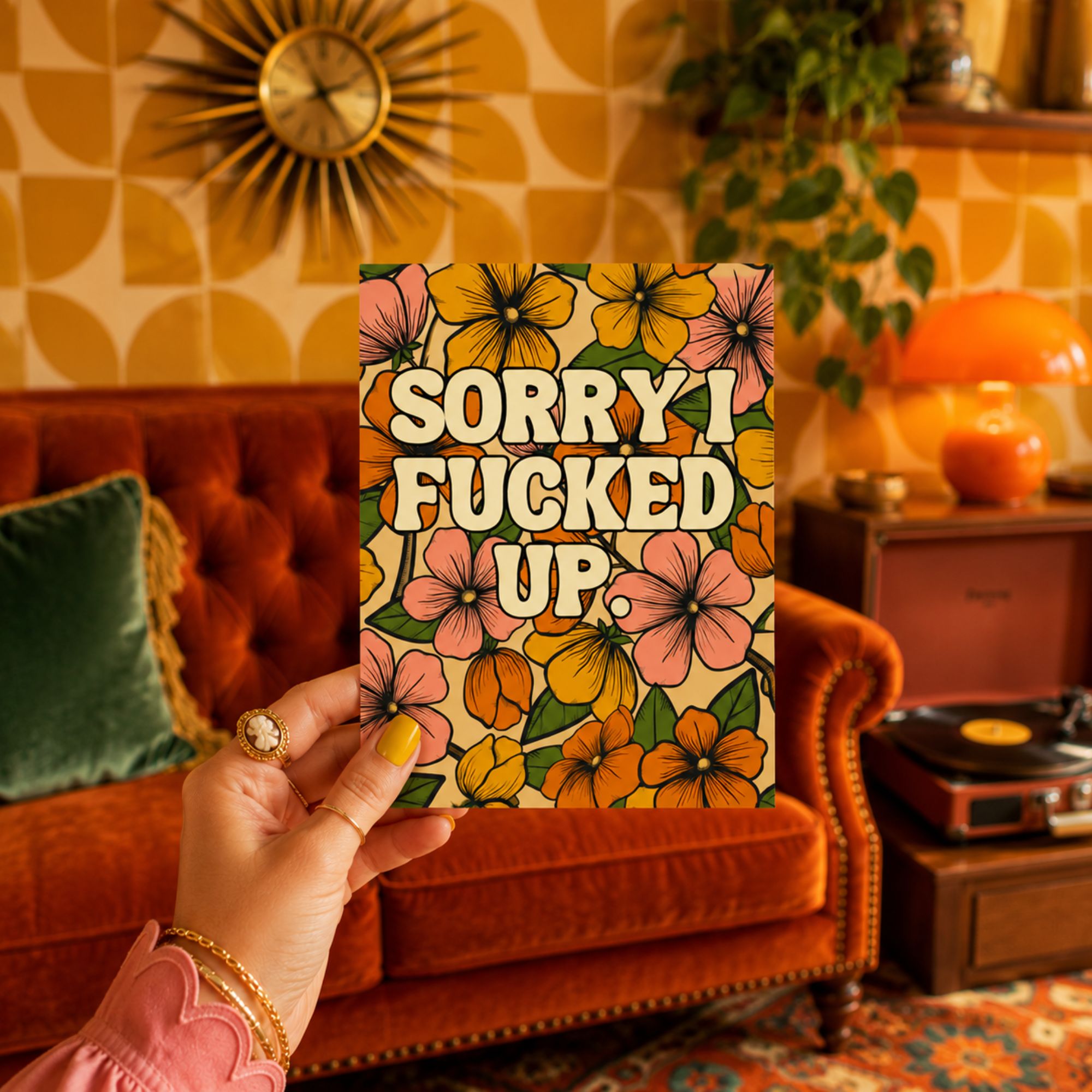 Funny Apology Card — Sorry I Fucked Up Bold Version A2 Card