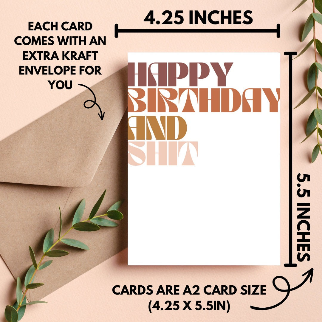 Happy Birthday and Shit Card