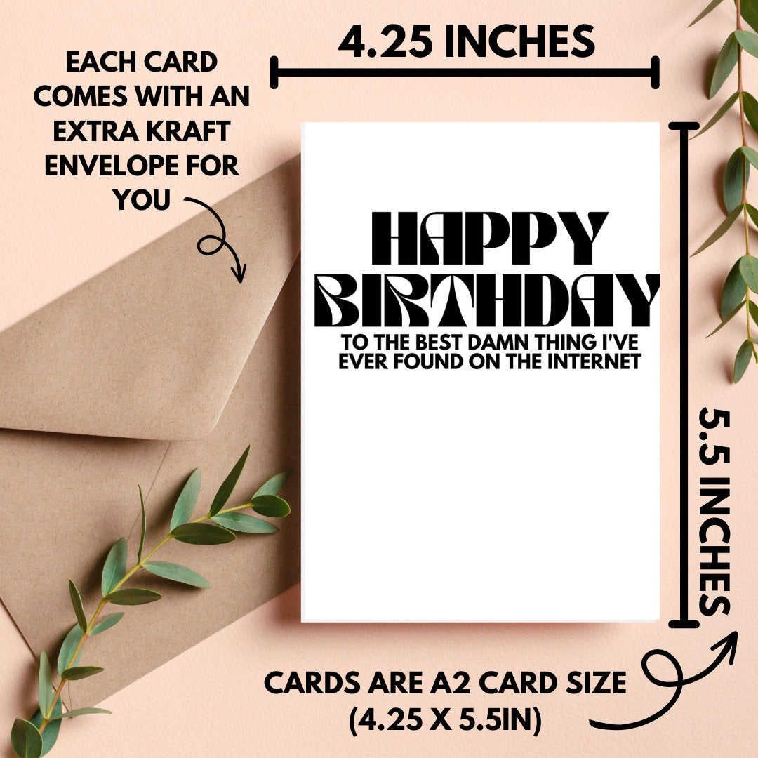 Online Dating Birthday Card