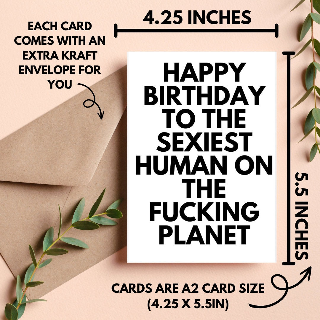 Sexy Human Birthday Card