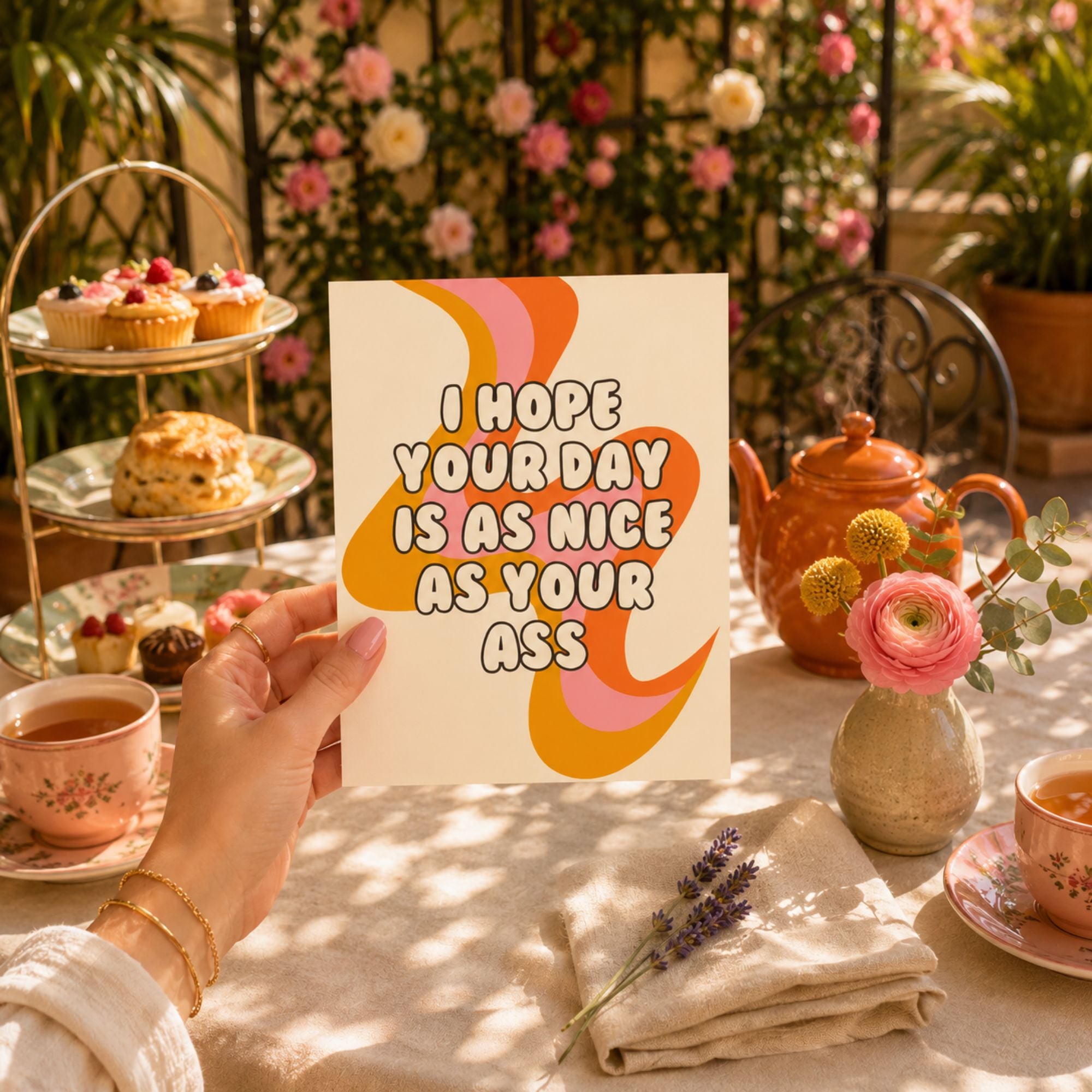 Funny Card — I Hope Your Day Is As Nice As Your Ass A2 Card