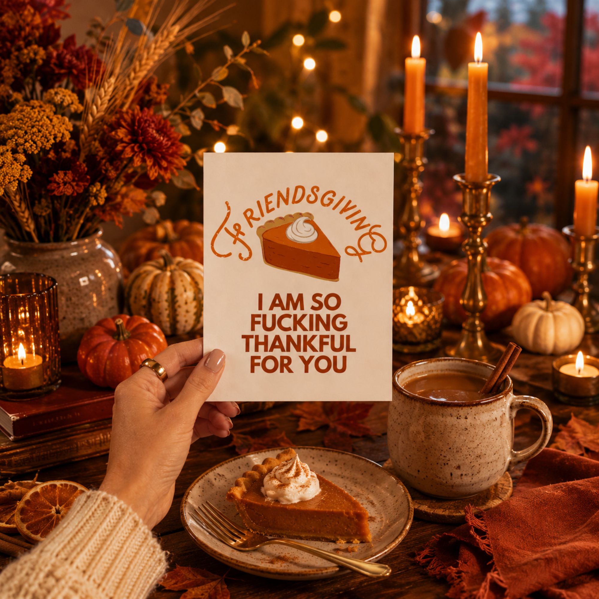Funny Friendsgiving Card — Happy Friendsgiving A2 Card