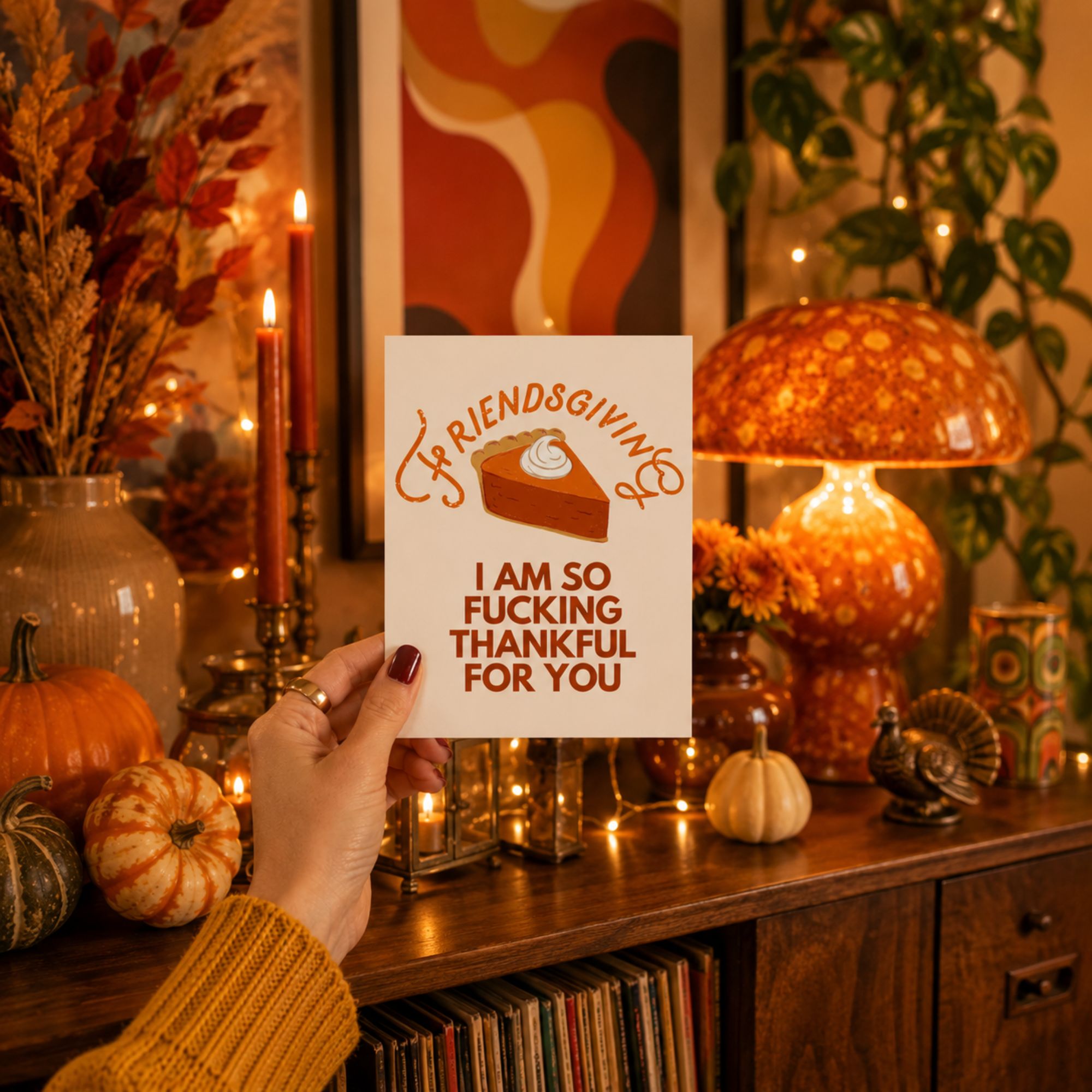 Funny Friendsgiving Card — Happy Friendsgiving A2 Card