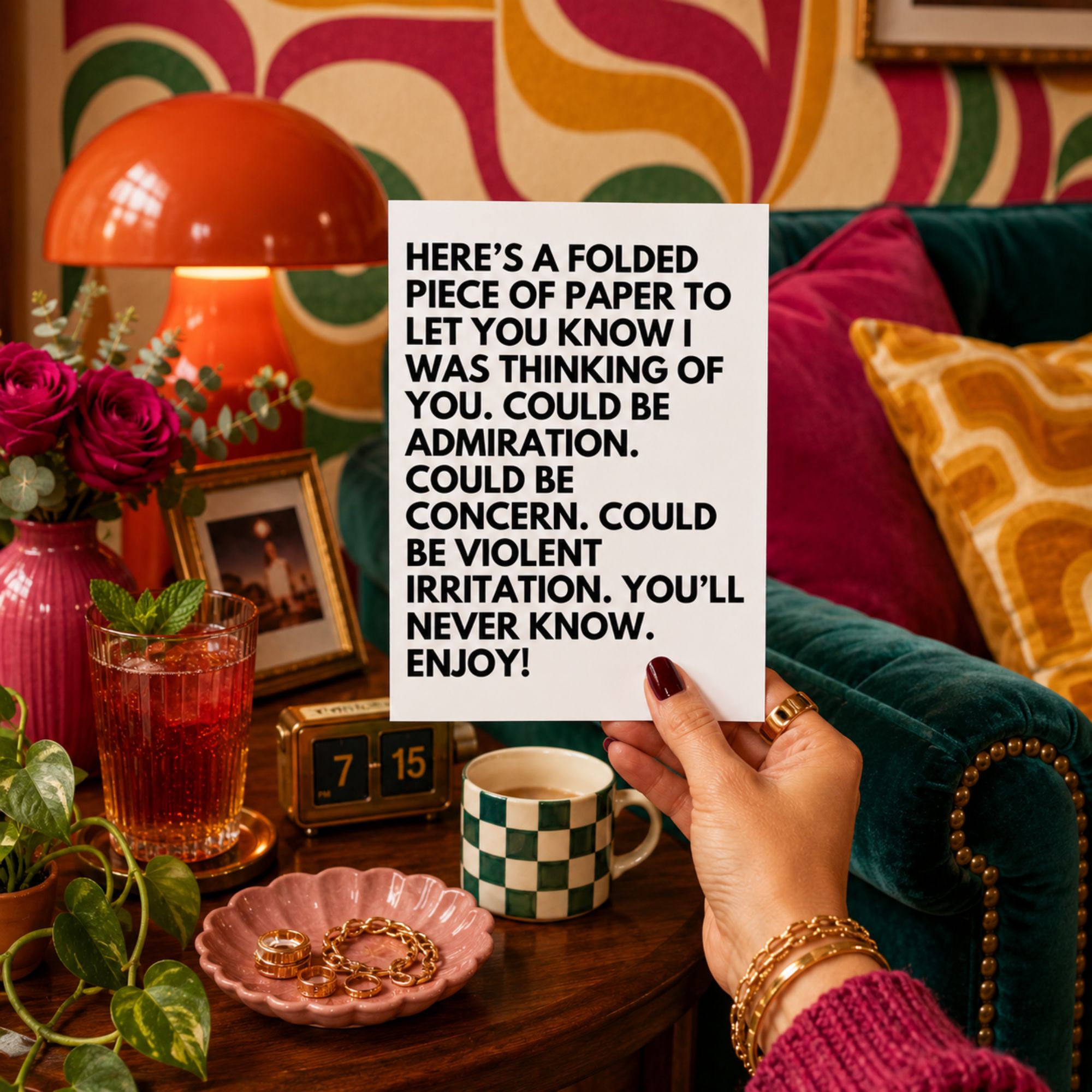 Funny Mysterious Greeting Card — You'll Find Out A2 Card