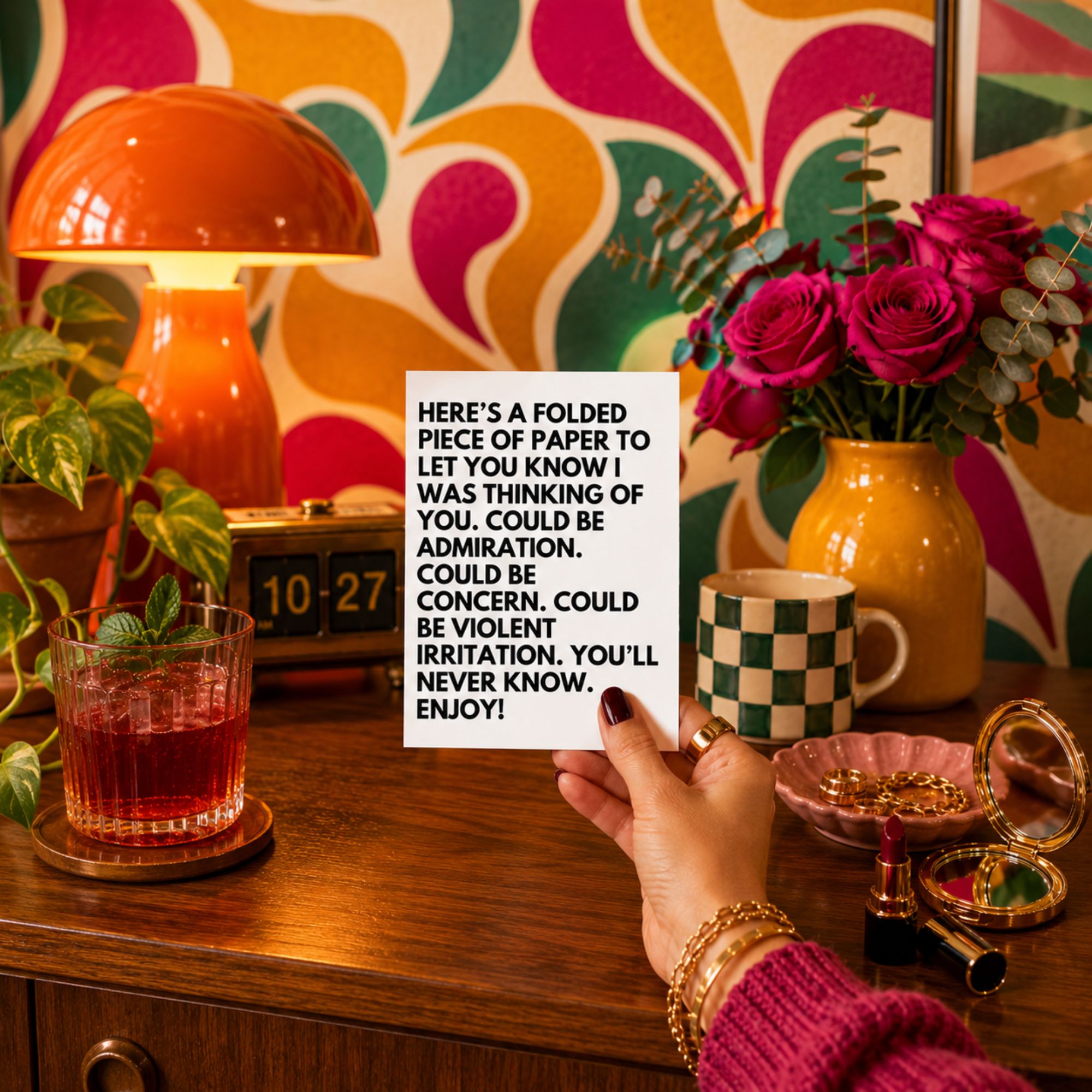Funny Mysterious Greeting Card — You'll Find Out A2 Card