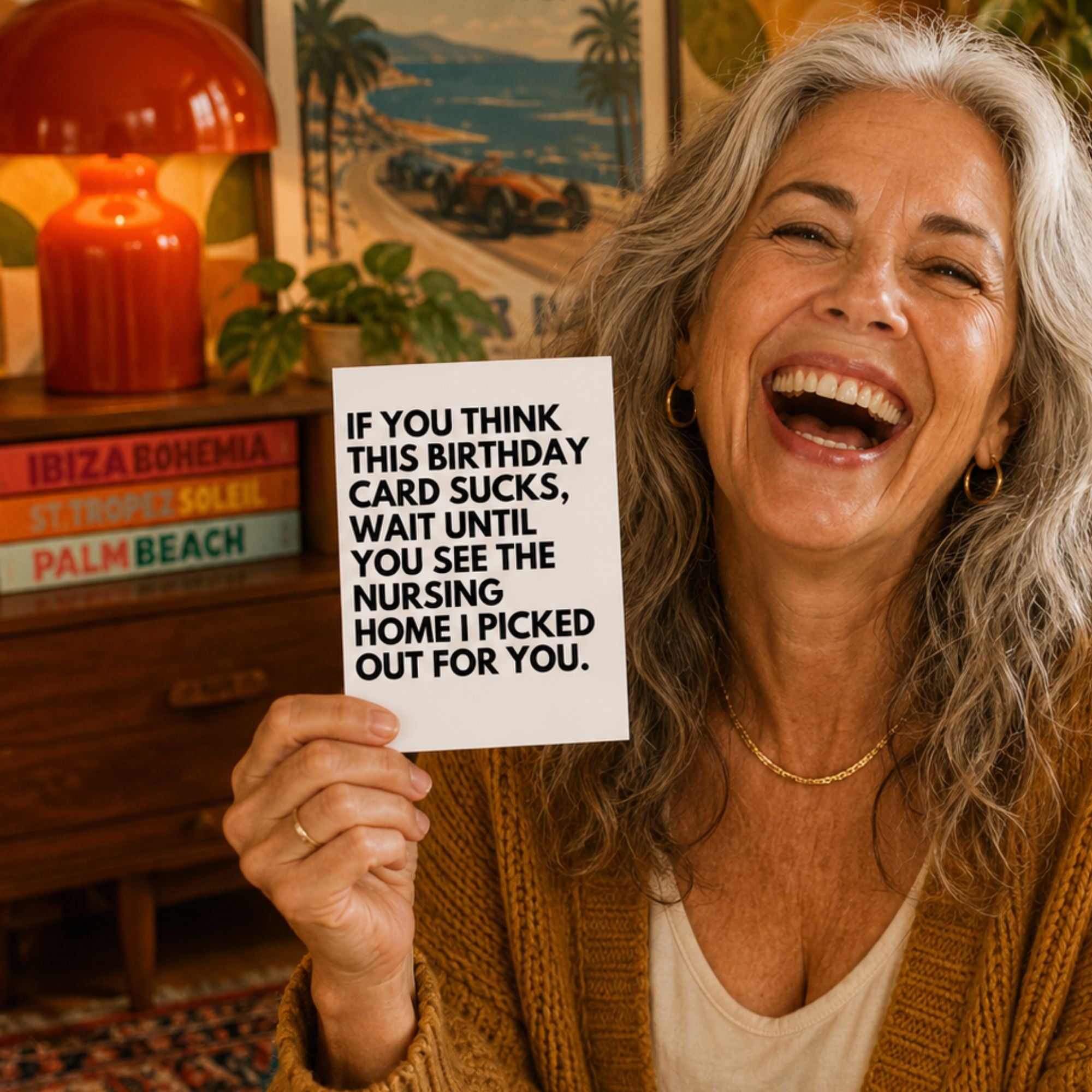 Funny Birthday Card — Nursing Home Joke A2 Card