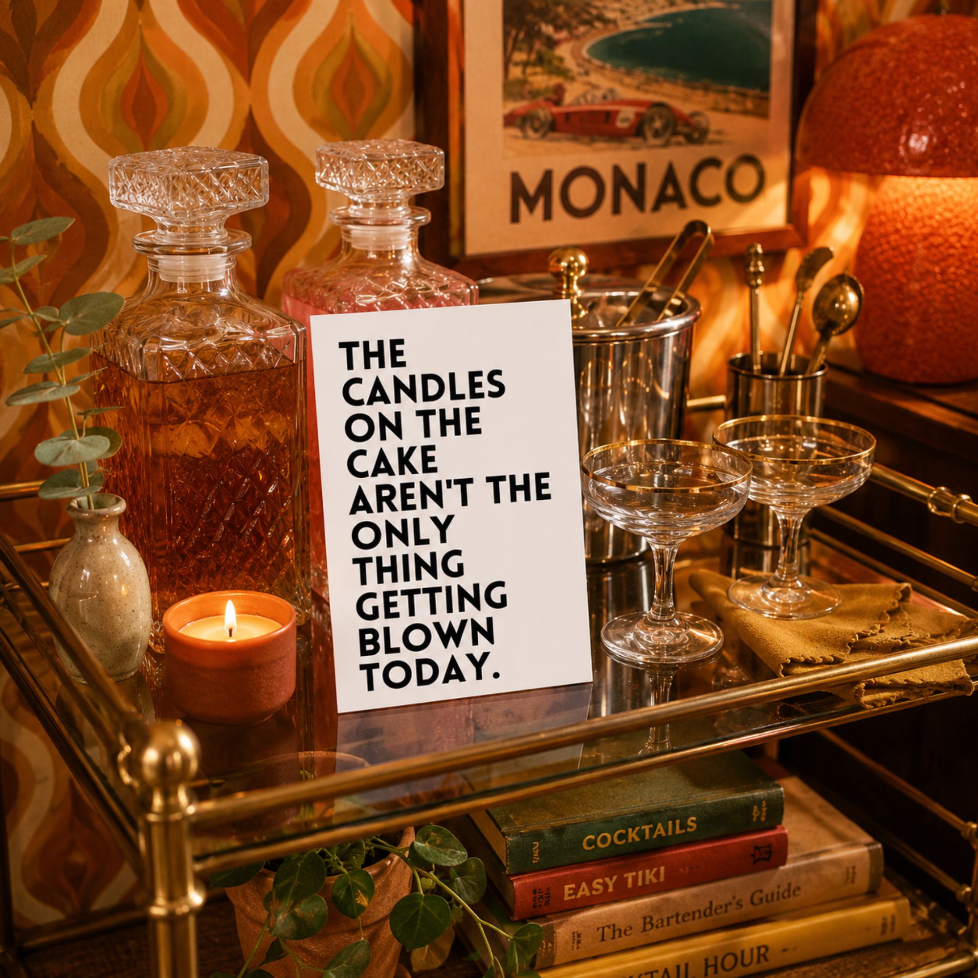 Naughty Birthday Card for Boyfriend or Husband — Candles A2 Card