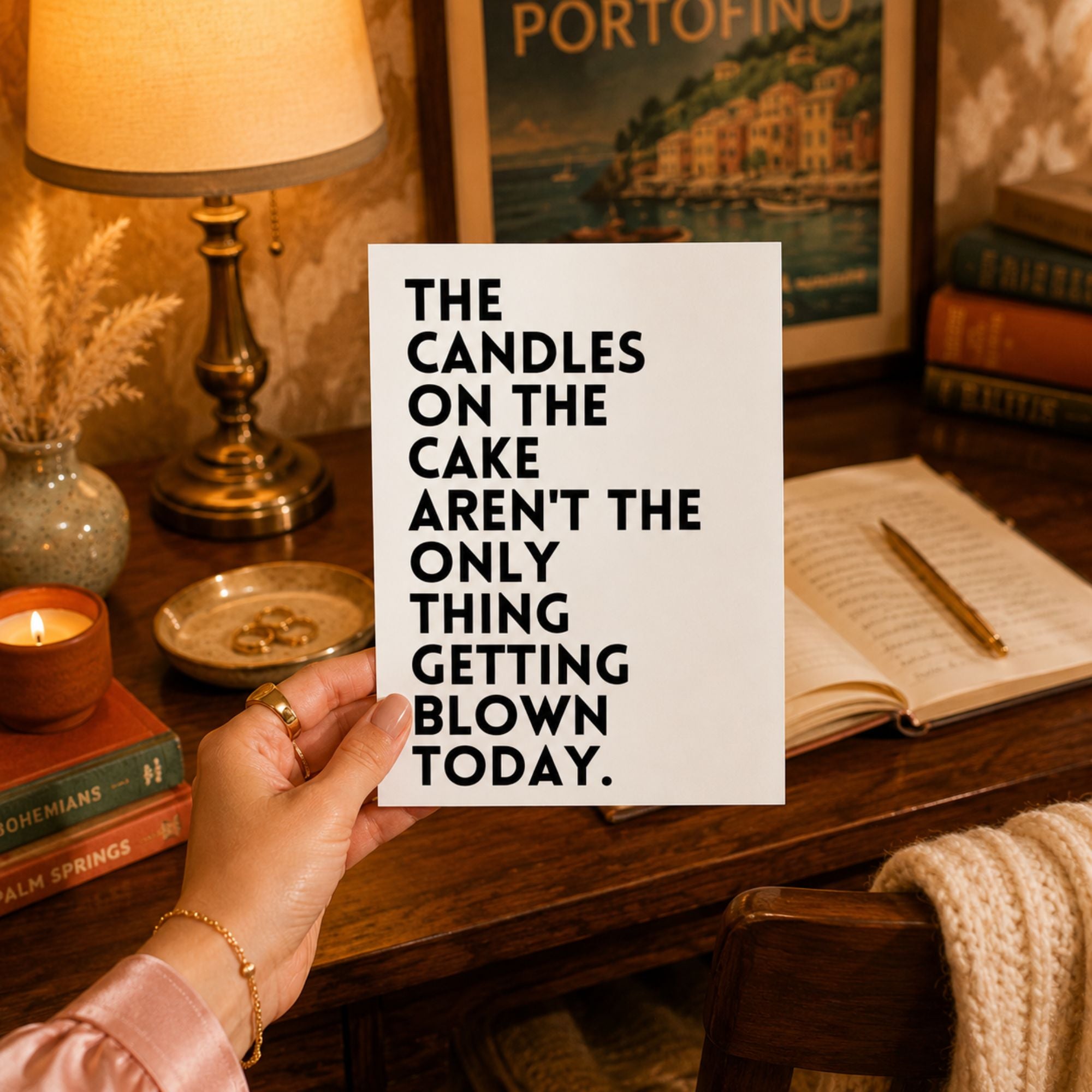 Naughty Birthday Card for Boyfriend or Husband — Candles A2 Card