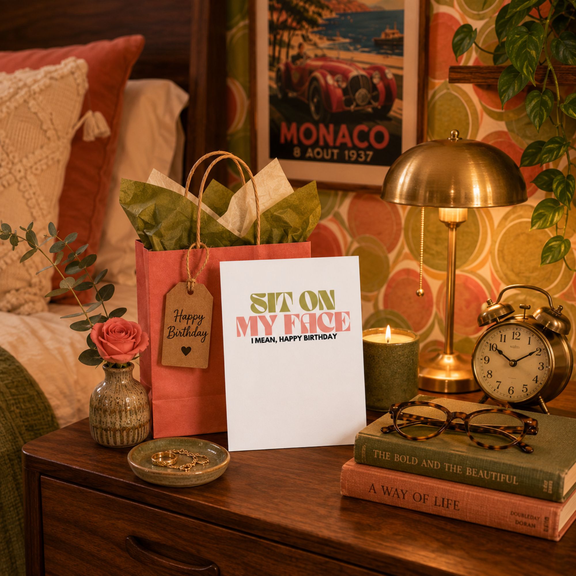 Naughty Birthday Card for Wife or Girlfriend — Sit on My Face A2 Card
