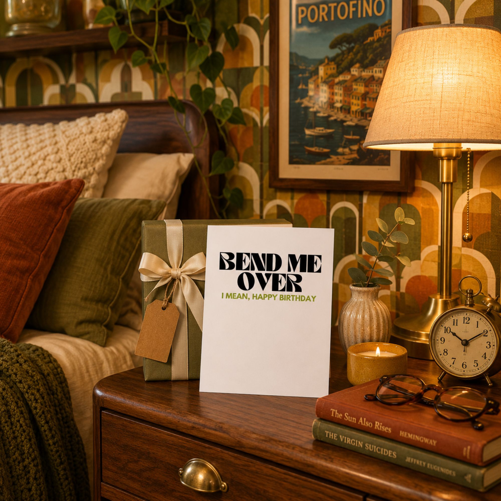 Naughty Birthday Card for Husband or Boyfriend — Bend Me Over A2 Card