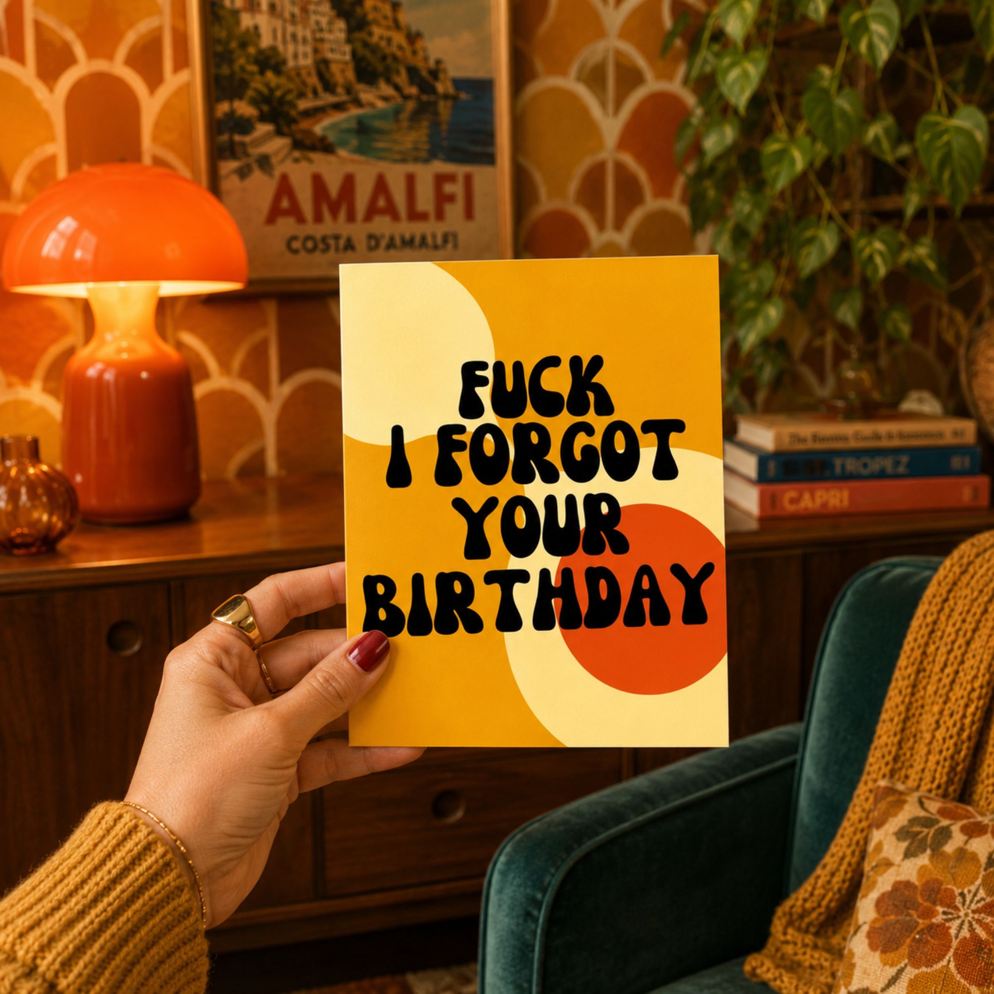 Funny Belated Birthday Card — Fuck I Forgot Your Birthday A2 Card