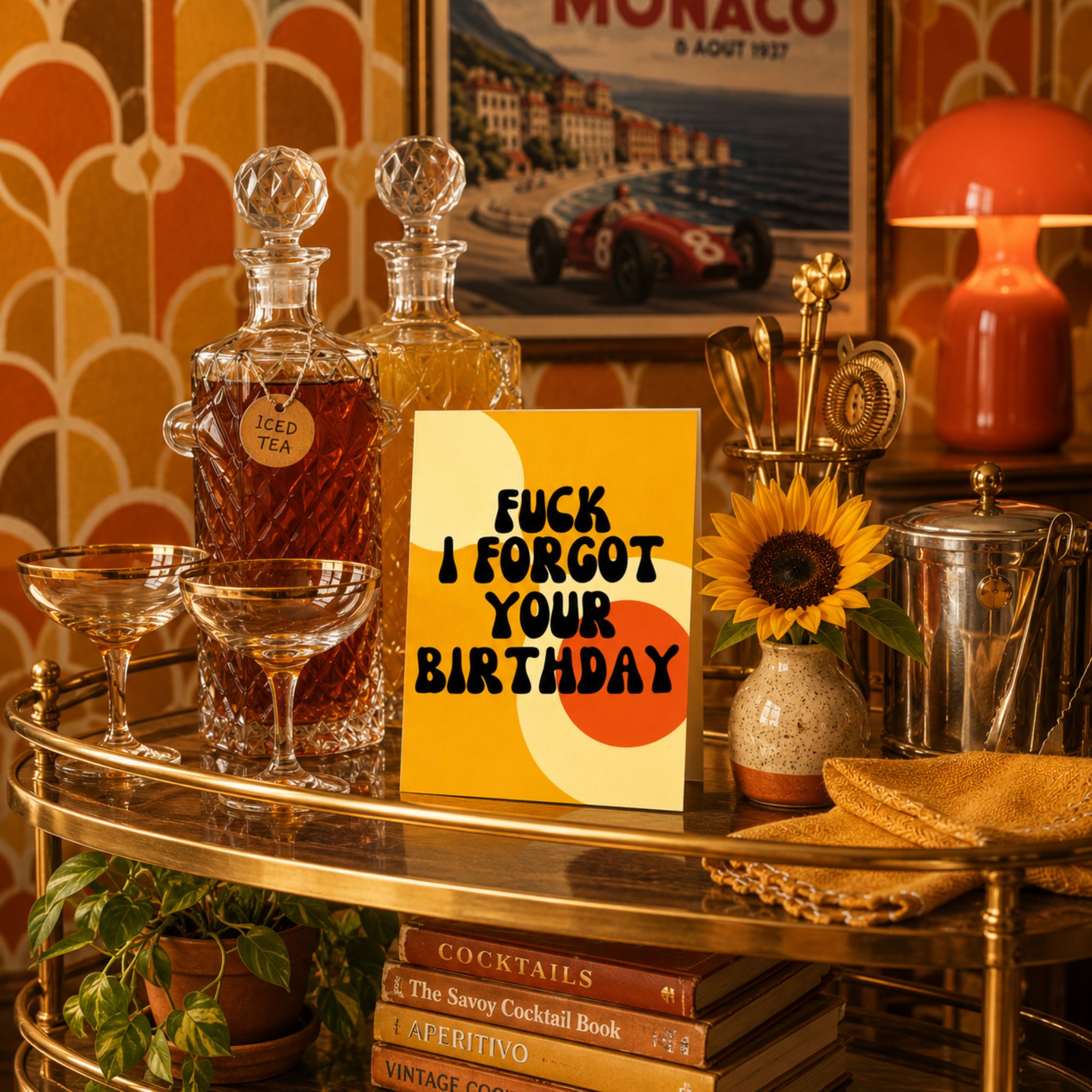 Funny Belated Birthday Card — Fuck I Forgot Your Birthday A2 Card