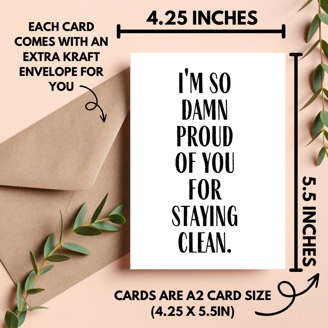 Staying Clean Card