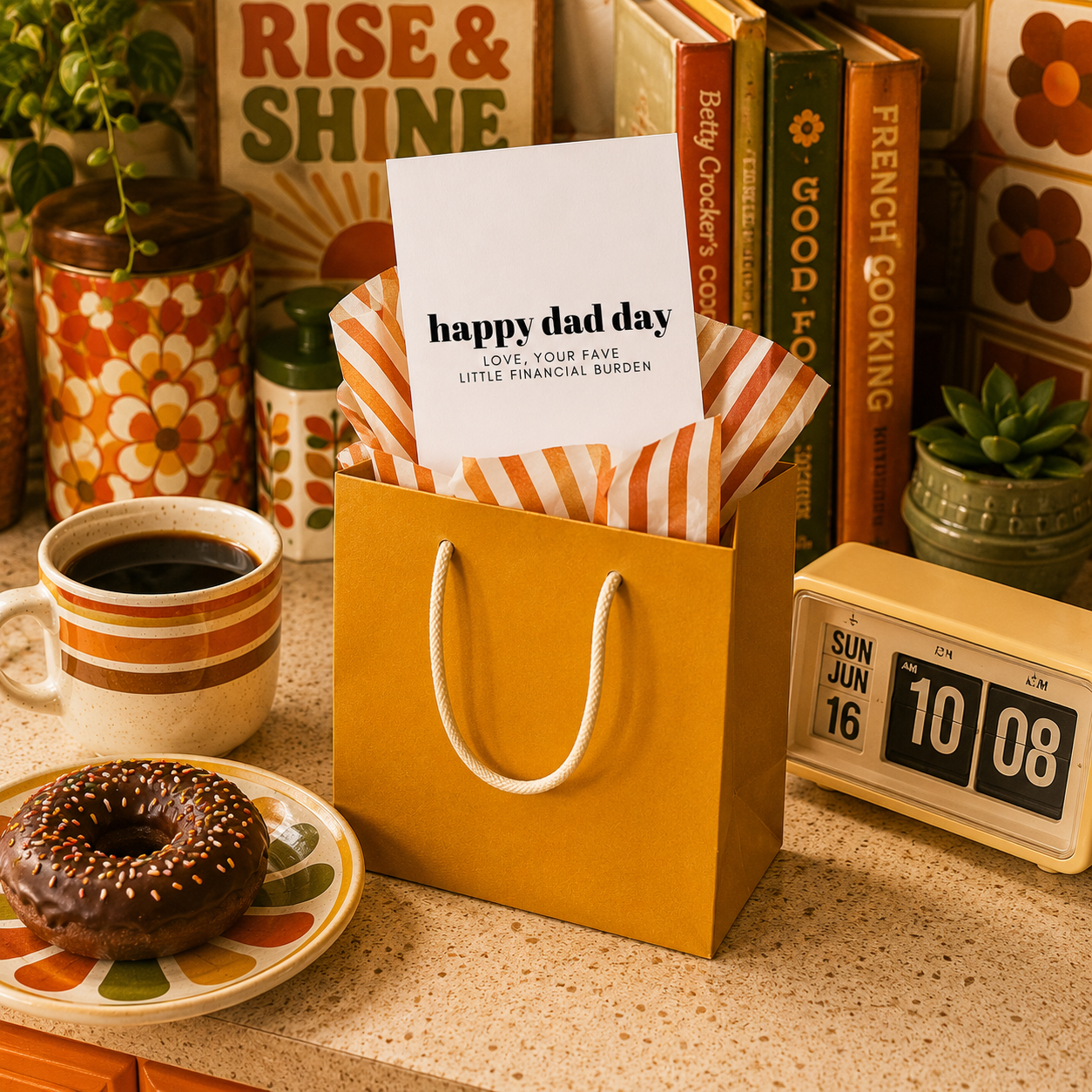 Funny Father's Day Card from Daughter or Son — Financial Burden A2 Card