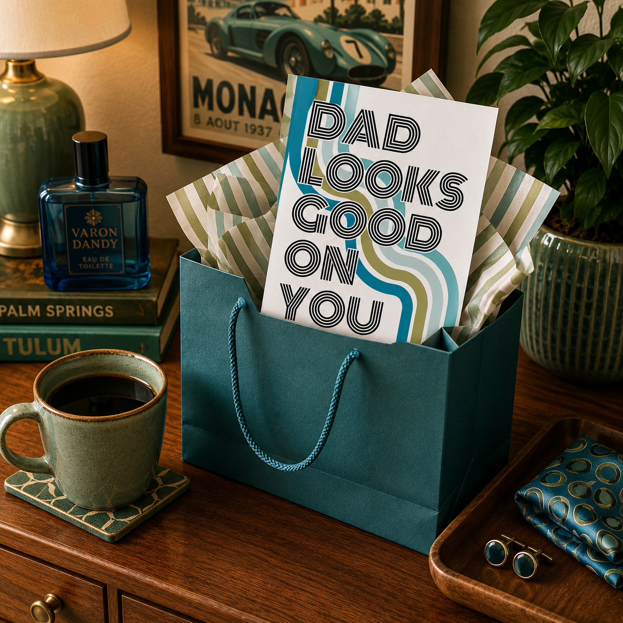Funny Father's Day Card from Wife — Dad Looks Good on You A2 Card