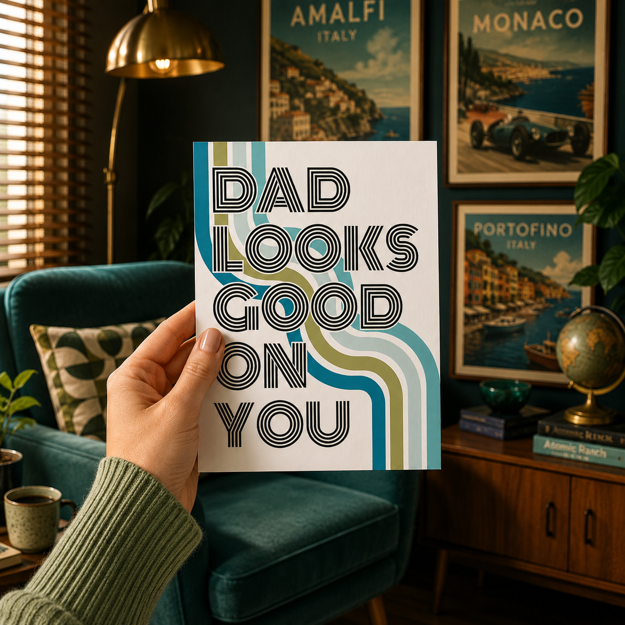 Funny Father's Day Card from Wife — Dad Looks Good on You A2 Card