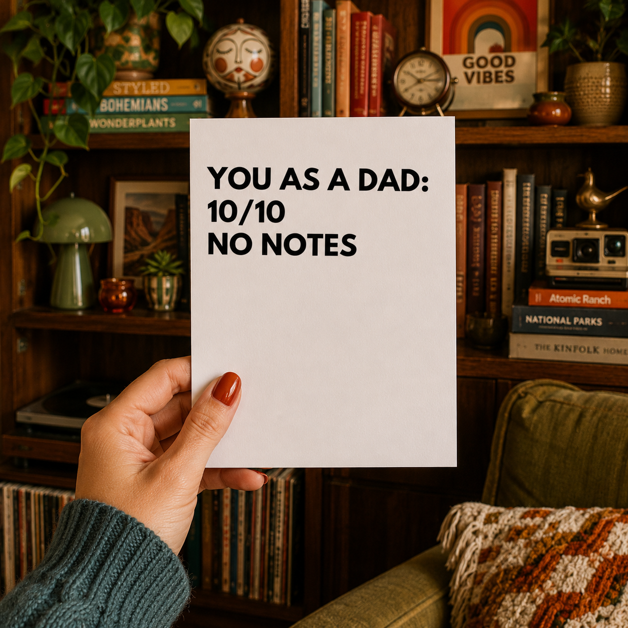 Funny Father's Day Card for Dad — You As A Dad 10/10 No Notes A2 Card
