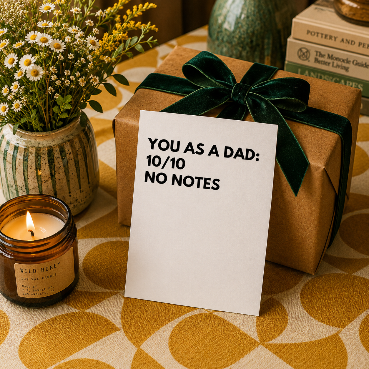 Funny Father's Day Card for Dad — You As A Dad 10/10 No Notes A2 Card