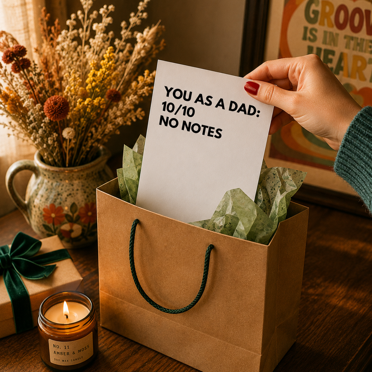 Funny Father's Day Card for Dad — You As A Dad 10/10 No Notes A2 Card