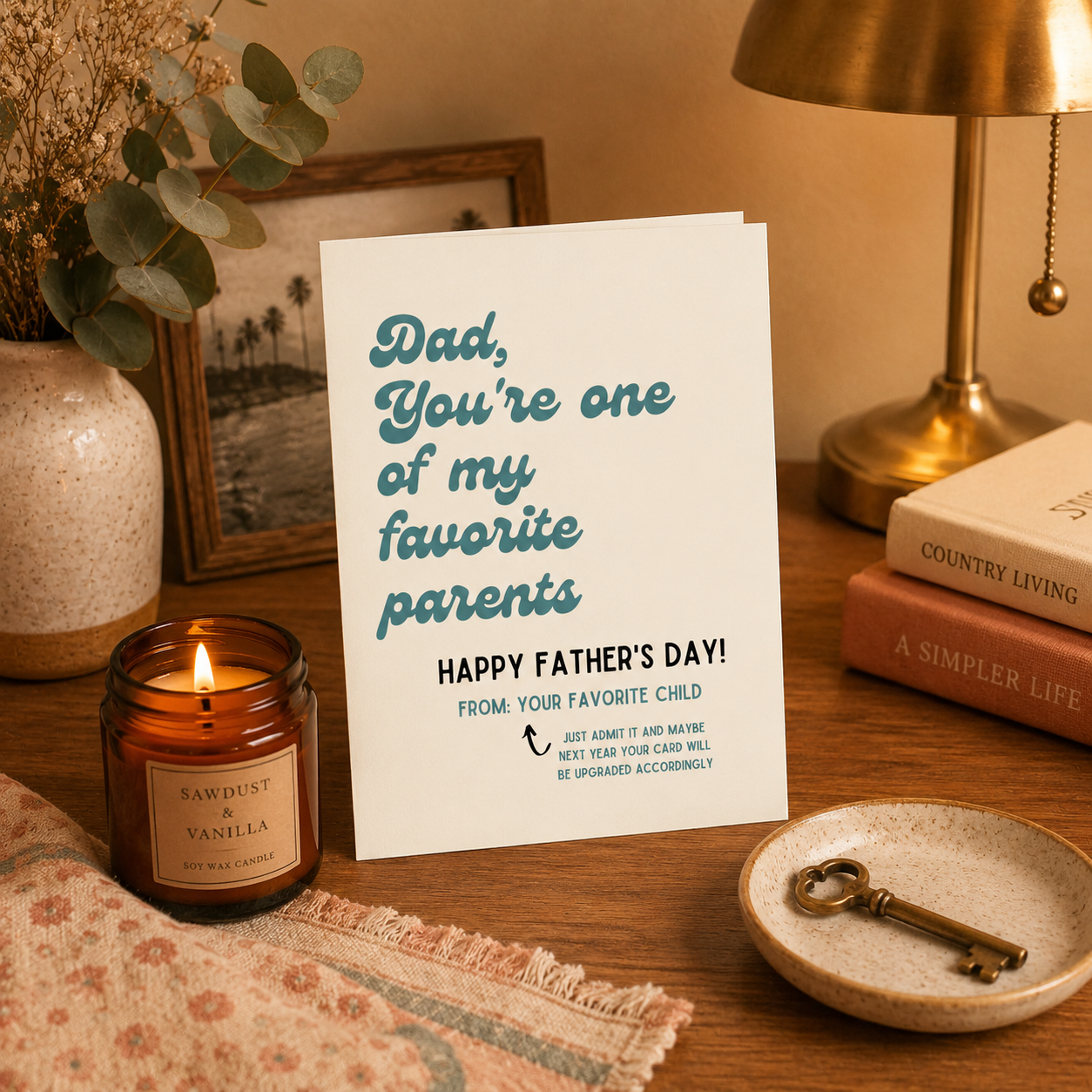 Funny Father's Day Card from Daughter — One of My Favorite Parents A2 Card