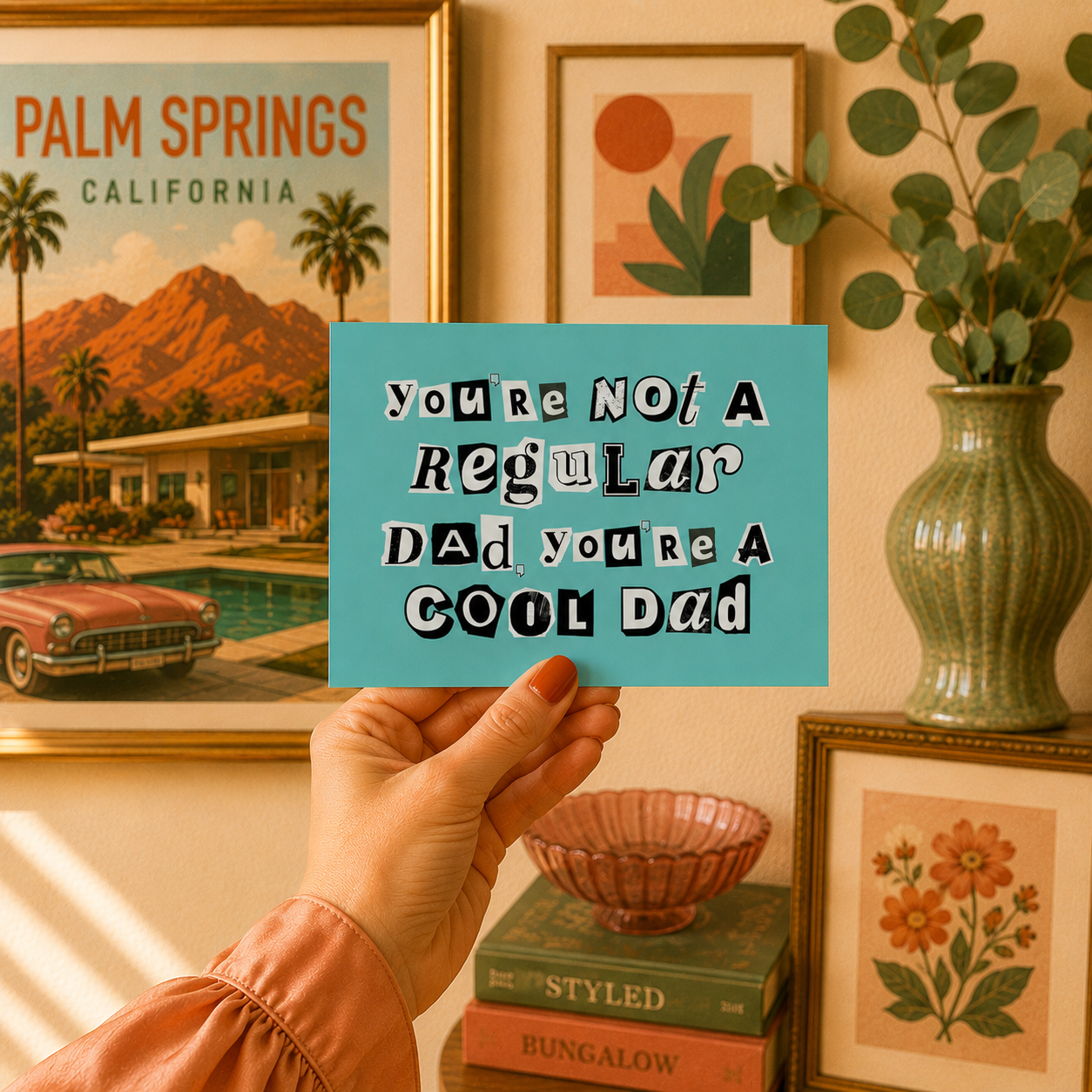Funny Father's Day Card for Dad — You're Not a Regular Dad You're a Cool Dad A2 Card