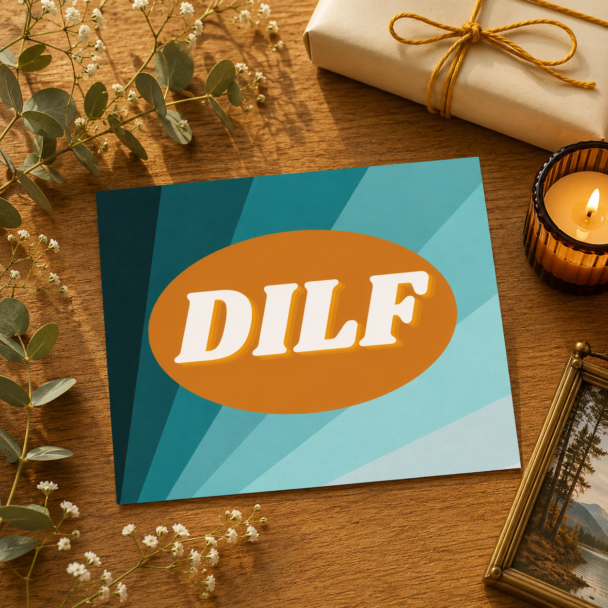 Naughty Father's Day Card from Wife — DILF A2 Card
