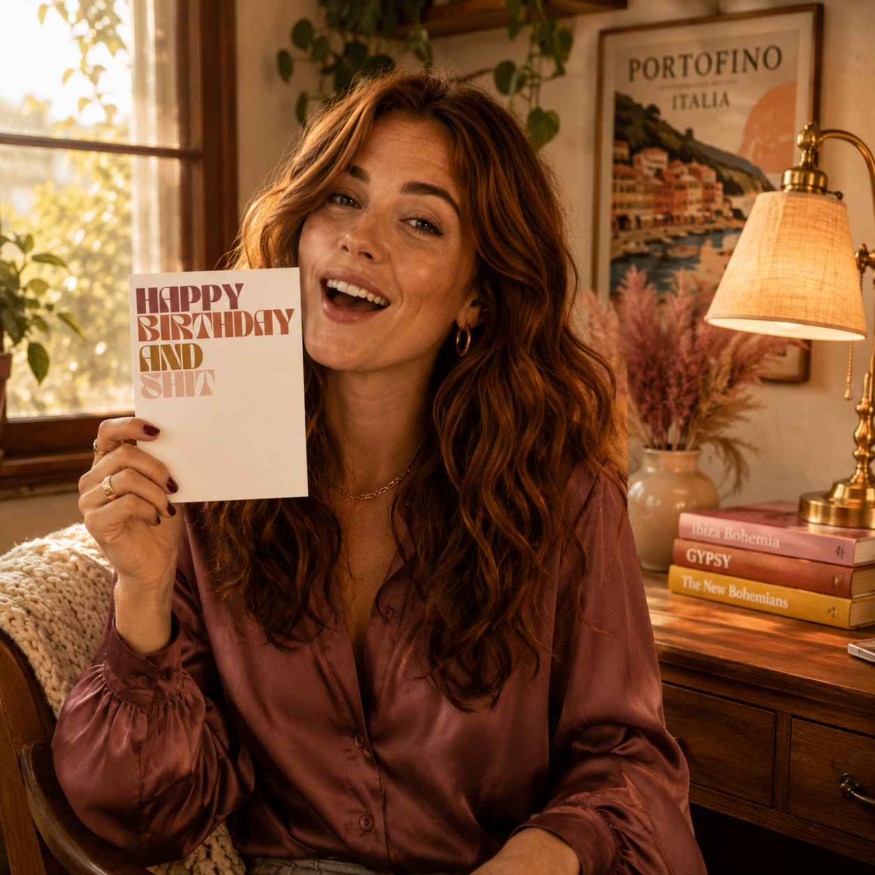 Funny Birthday Card for Best Friend — Happy Birthday and Shit A2 Card