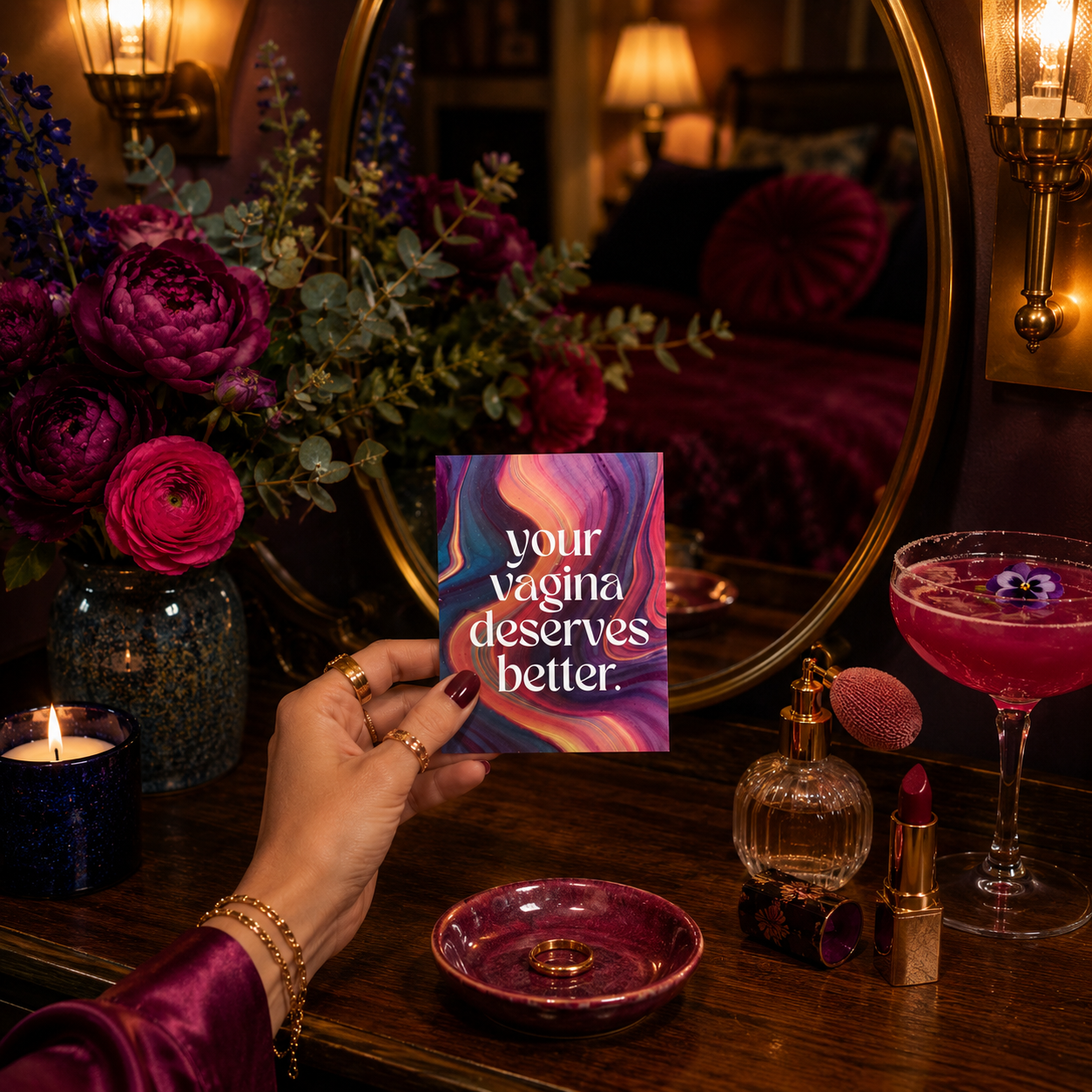 Funny Breakup Card for Her — Your Vagina Deserves Better A2 Card