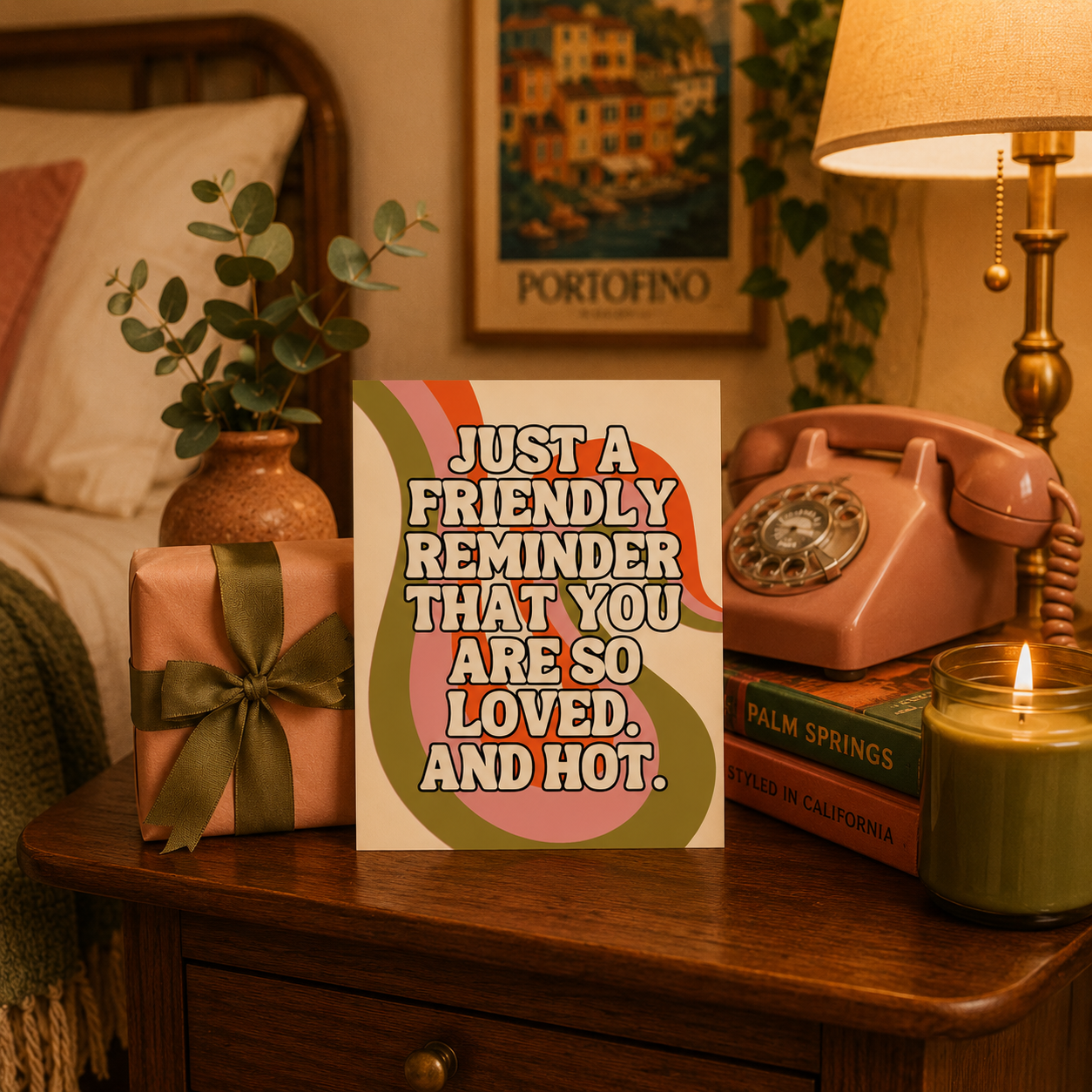 Funny Encouragement Card — Friendly Reminder You're Hot A2 Card