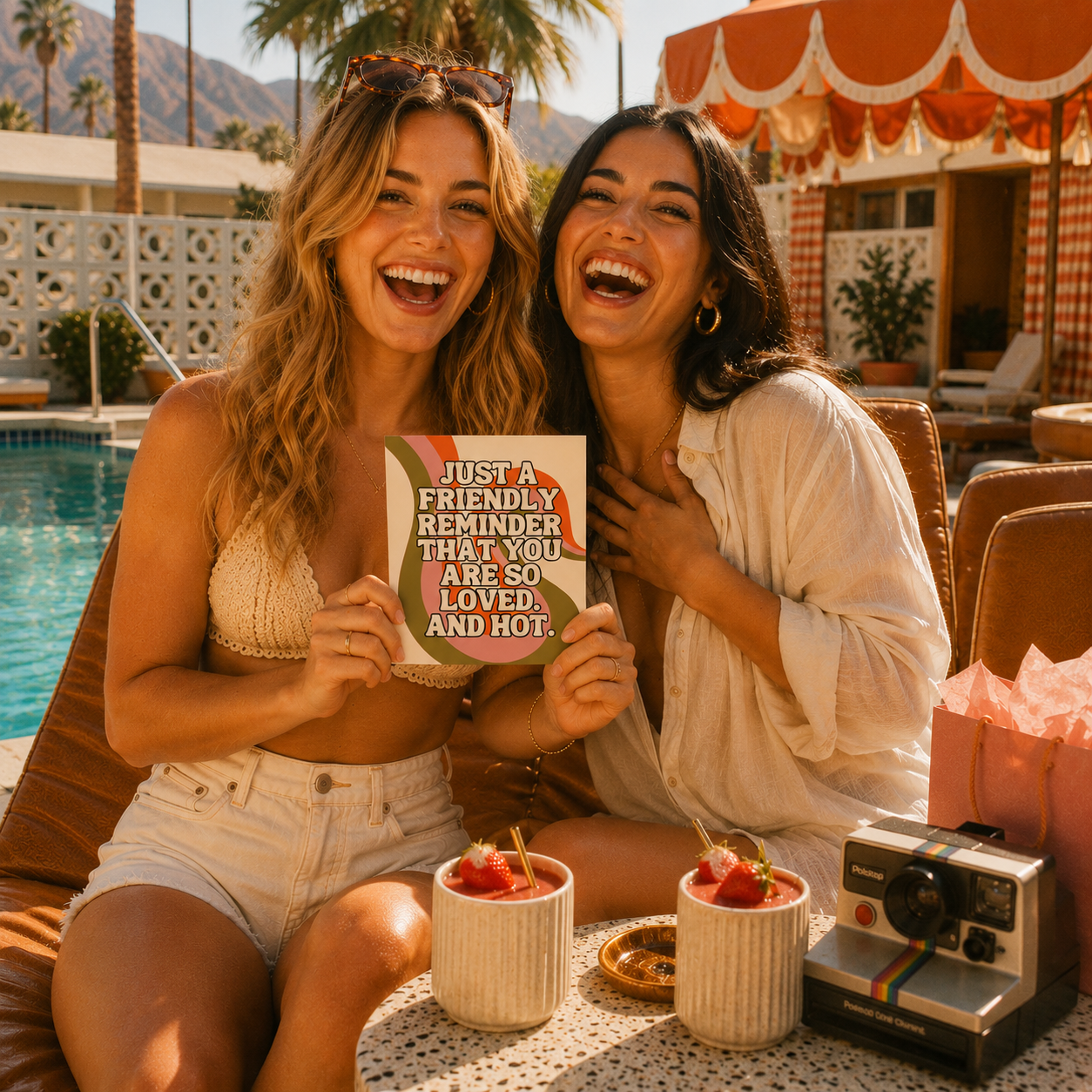 Funny Encouragement Card — Friendly Reminder You're Hot A2 Card