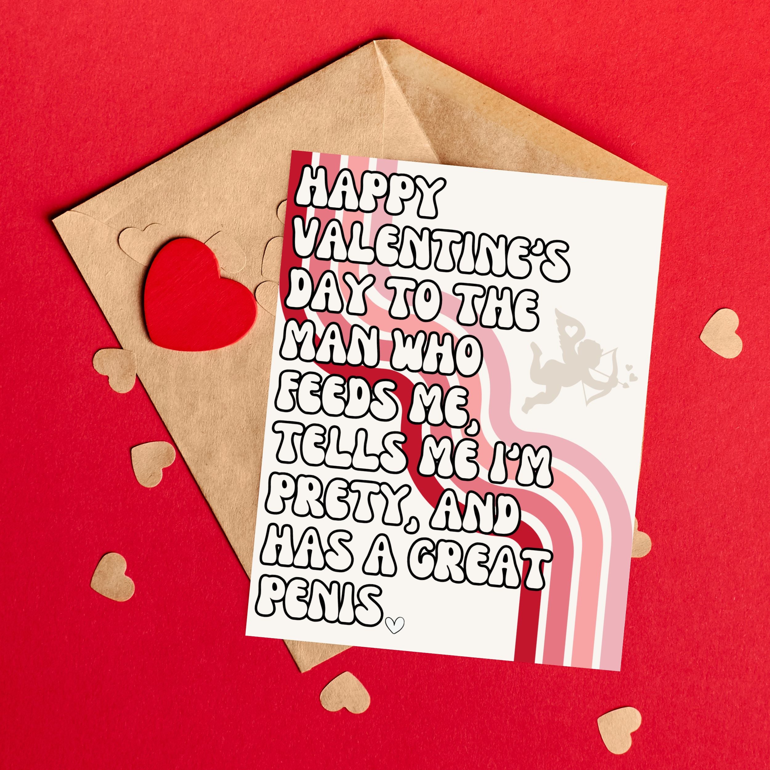 Bold Valentine's Day Card for Him