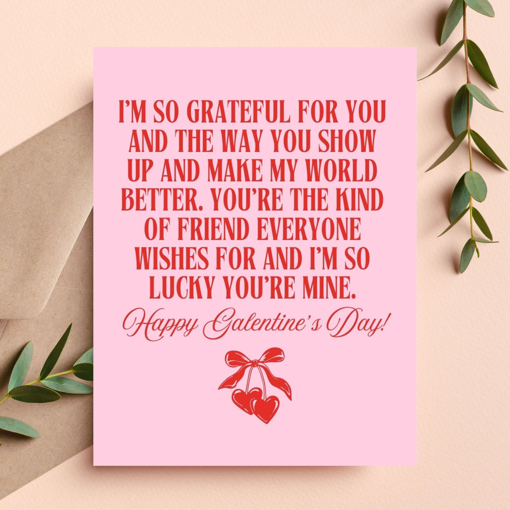 Bestie Galentine's Day Card