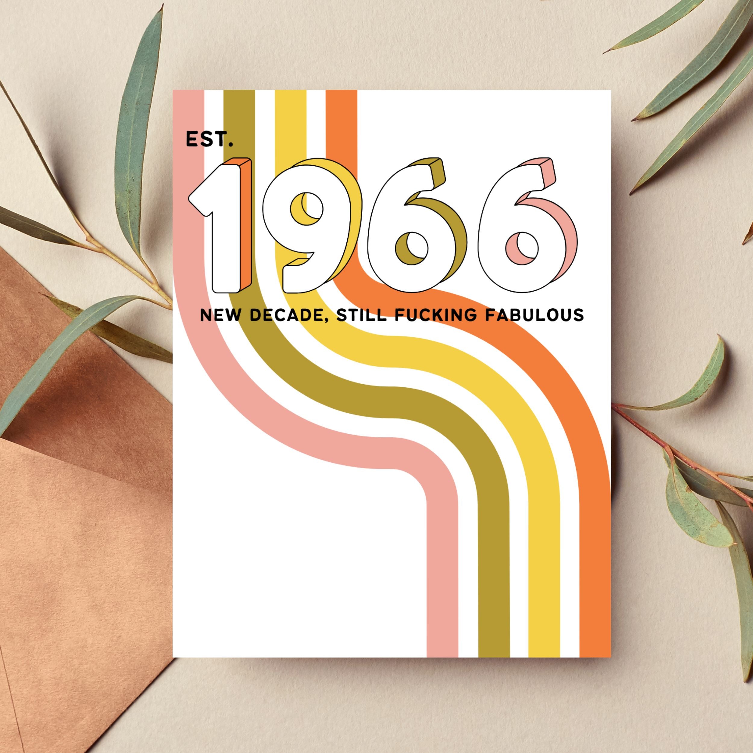 1966 60th Birthday Card