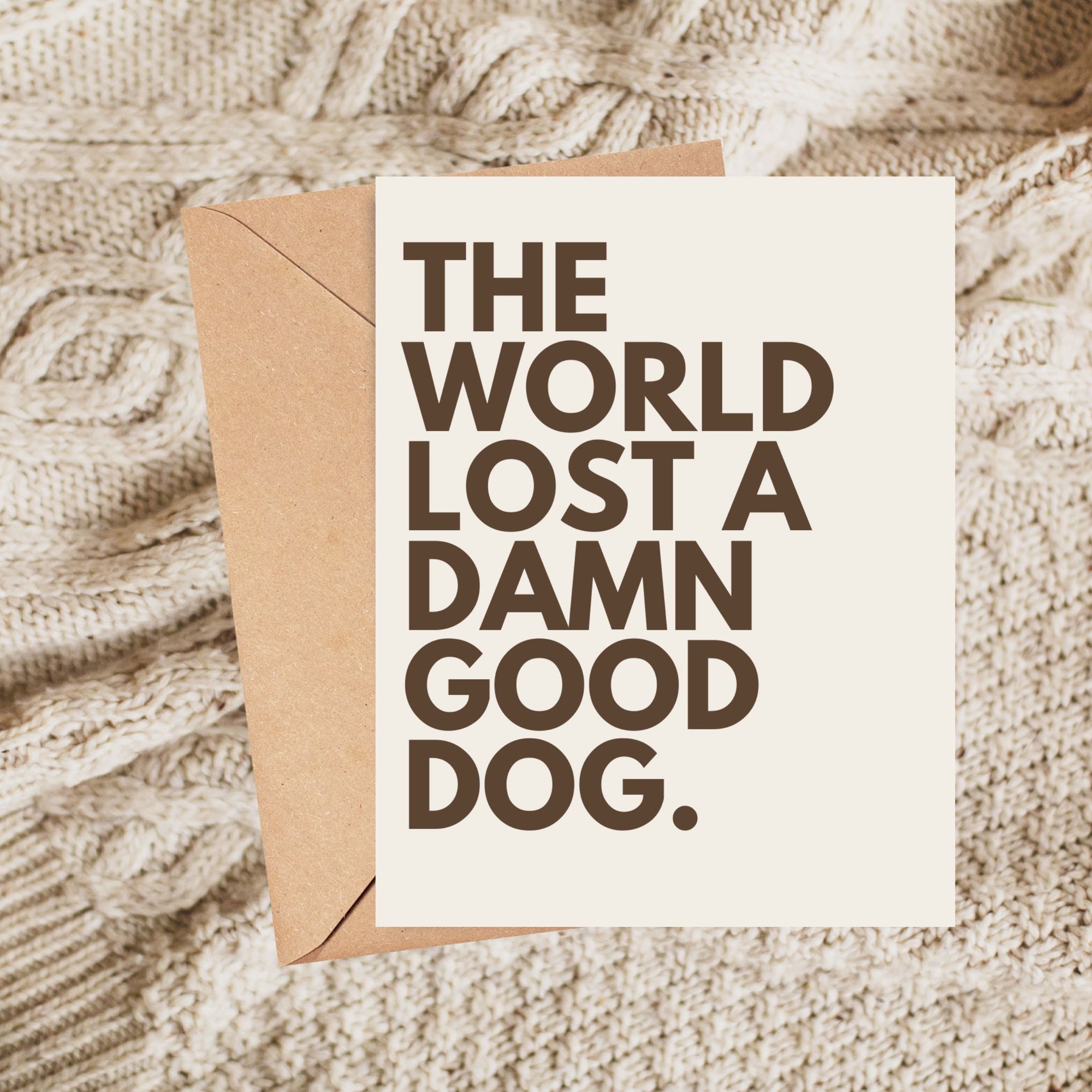 Dog Loss Sympathy Card